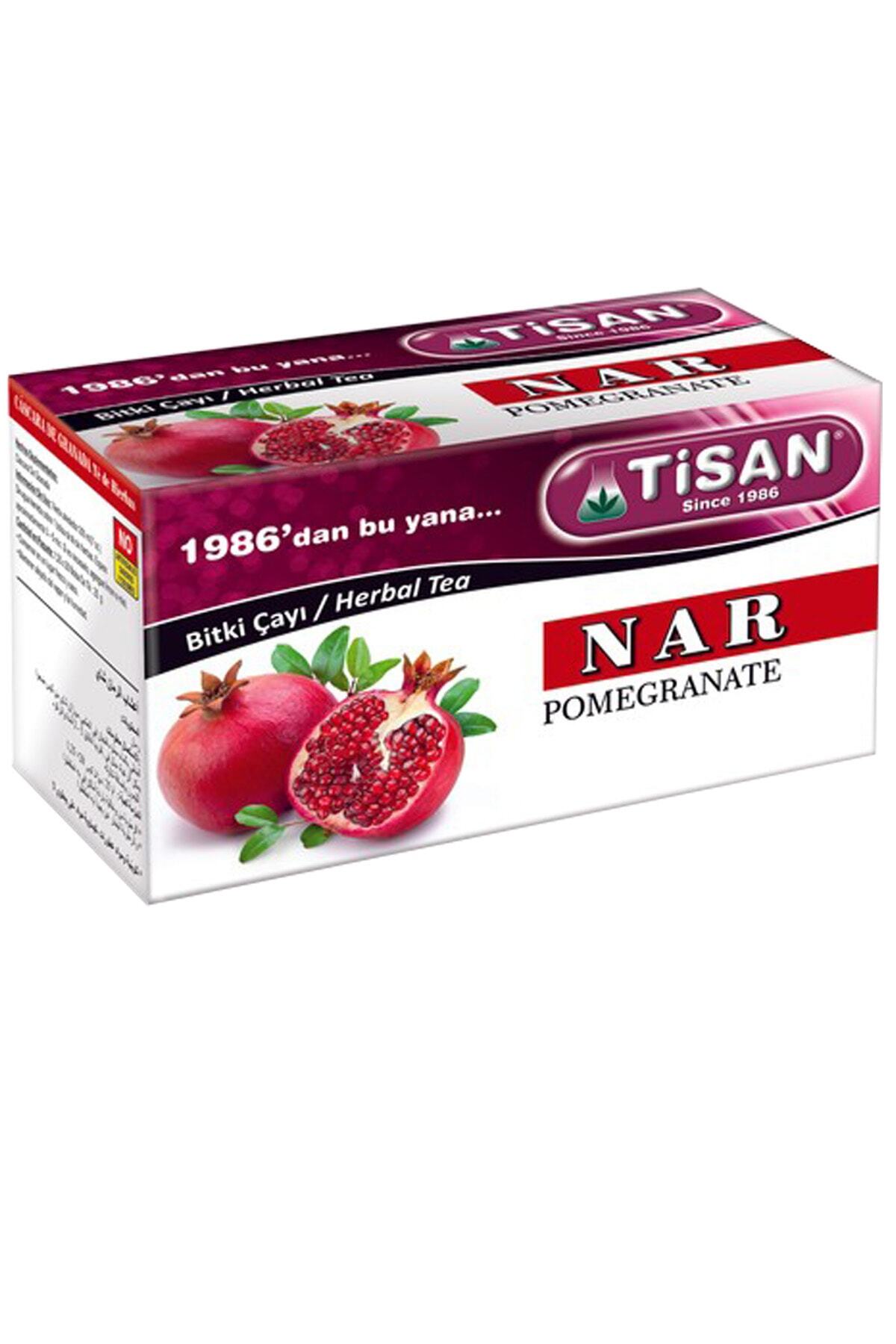 Tisan Nar Çayı Sallama Bitki Çayı Nar Poşet Çay 20 Süzen Bardak Poşeti