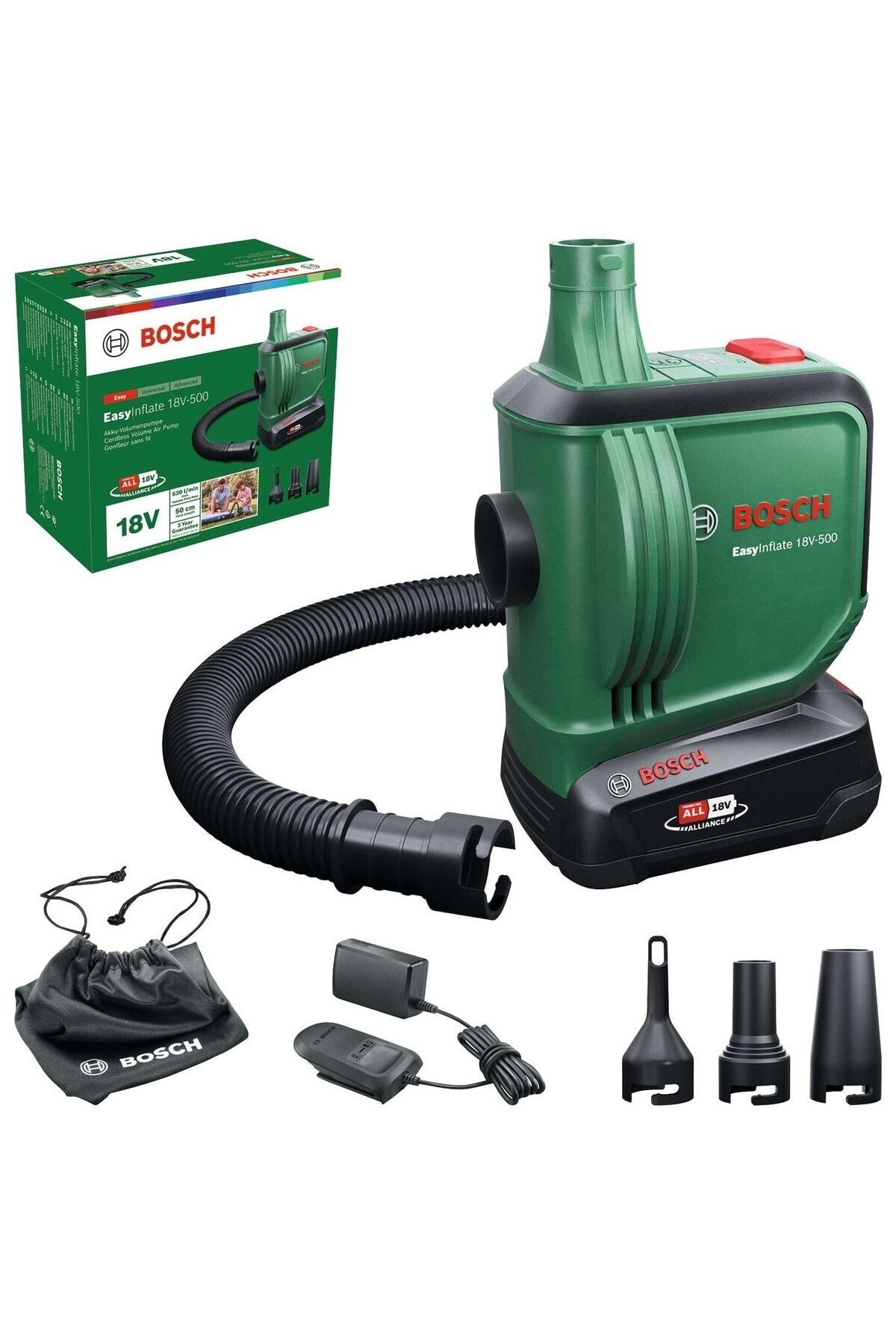 Compresseur Volumétrique à Batterie Easyinflate Bosch - 18v-500  Sans Batterie 0603947200 88402719