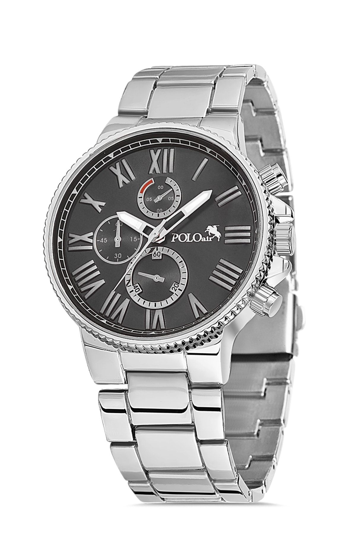 Hand watch online silver colour