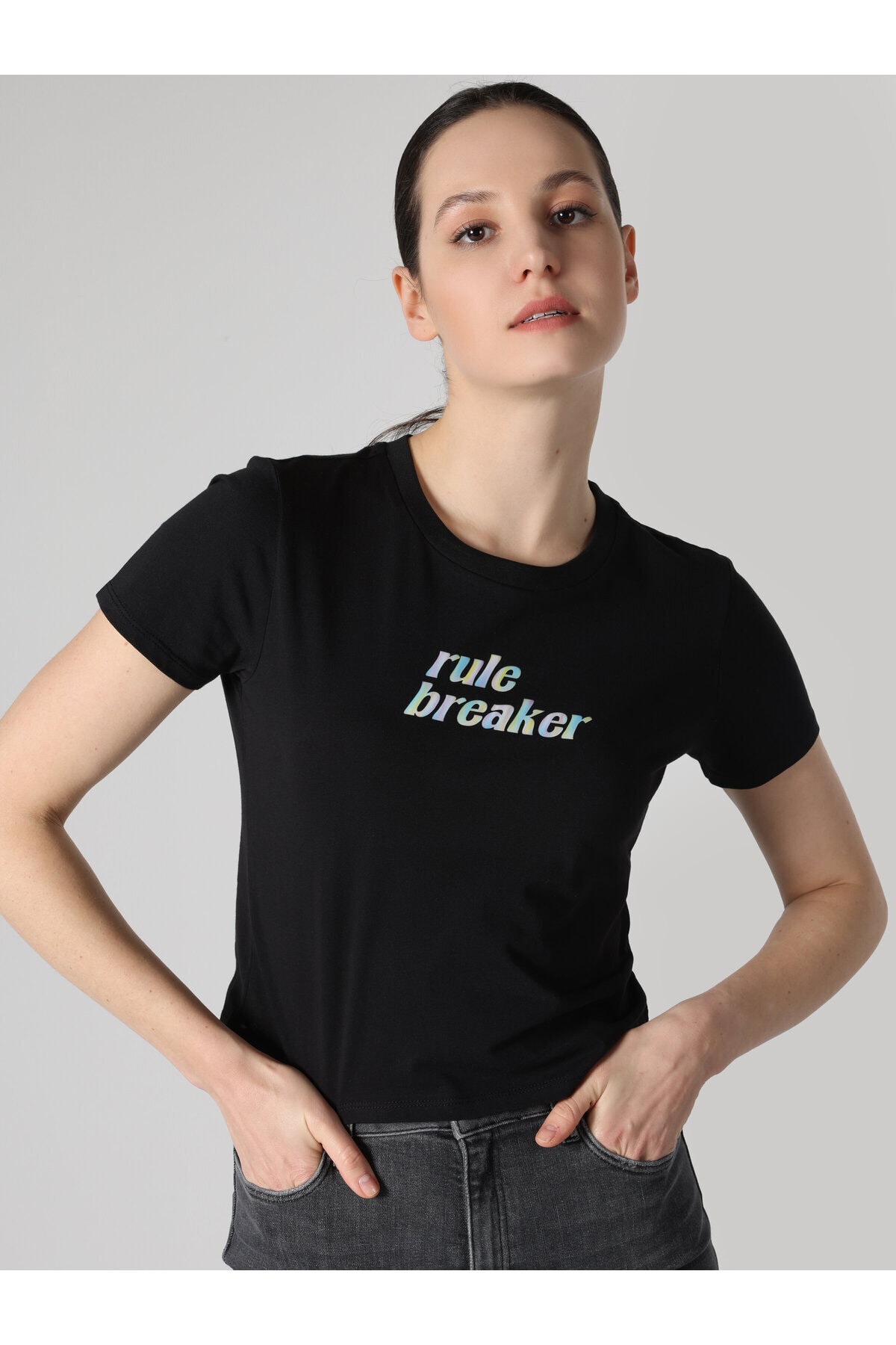 تی شرت زنانه کولینز | .CL1064083_Q1.V1_BLK Colin’s - Image 4