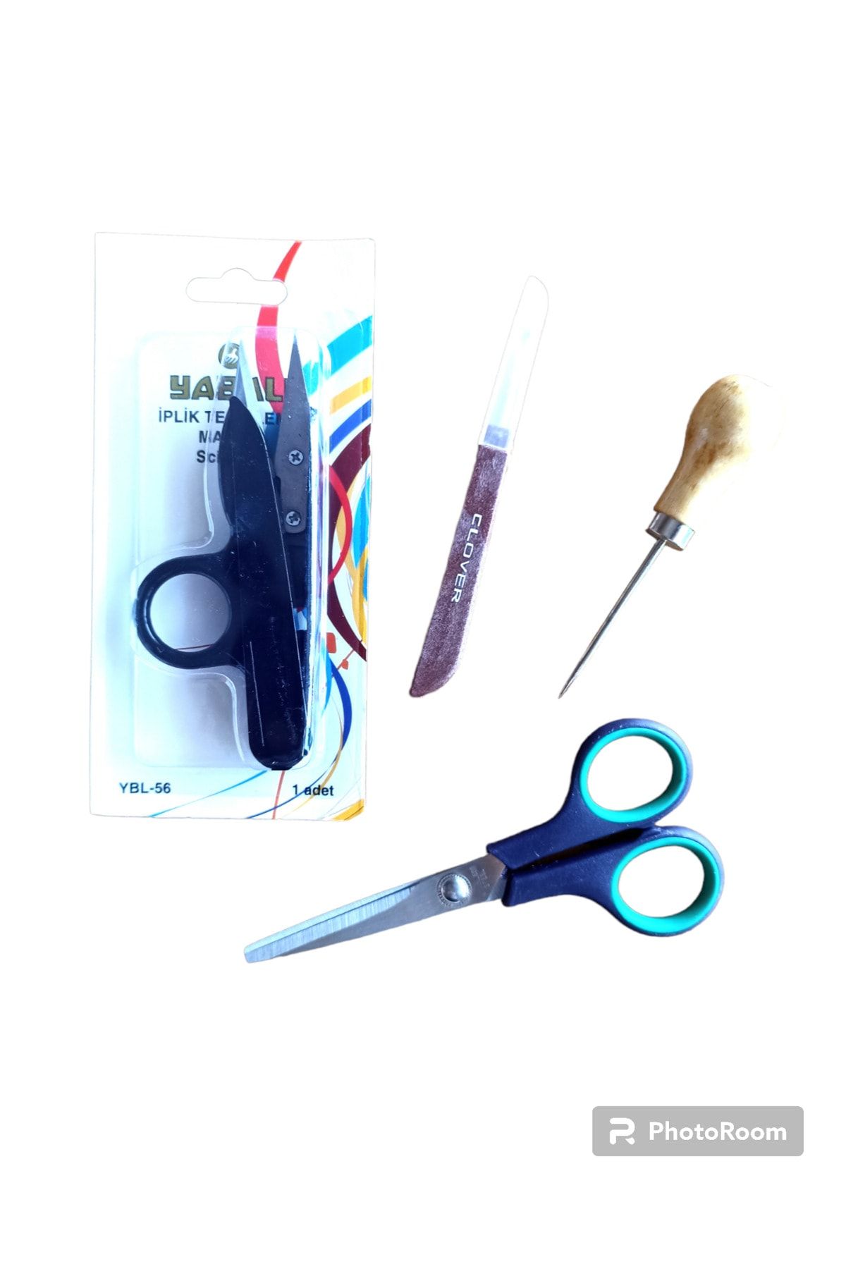 hobim42-Quadruple Hobby Knitting Set Thread Cleaning Scissors Riveted Scissors Warm Remover And Awl Needle 1