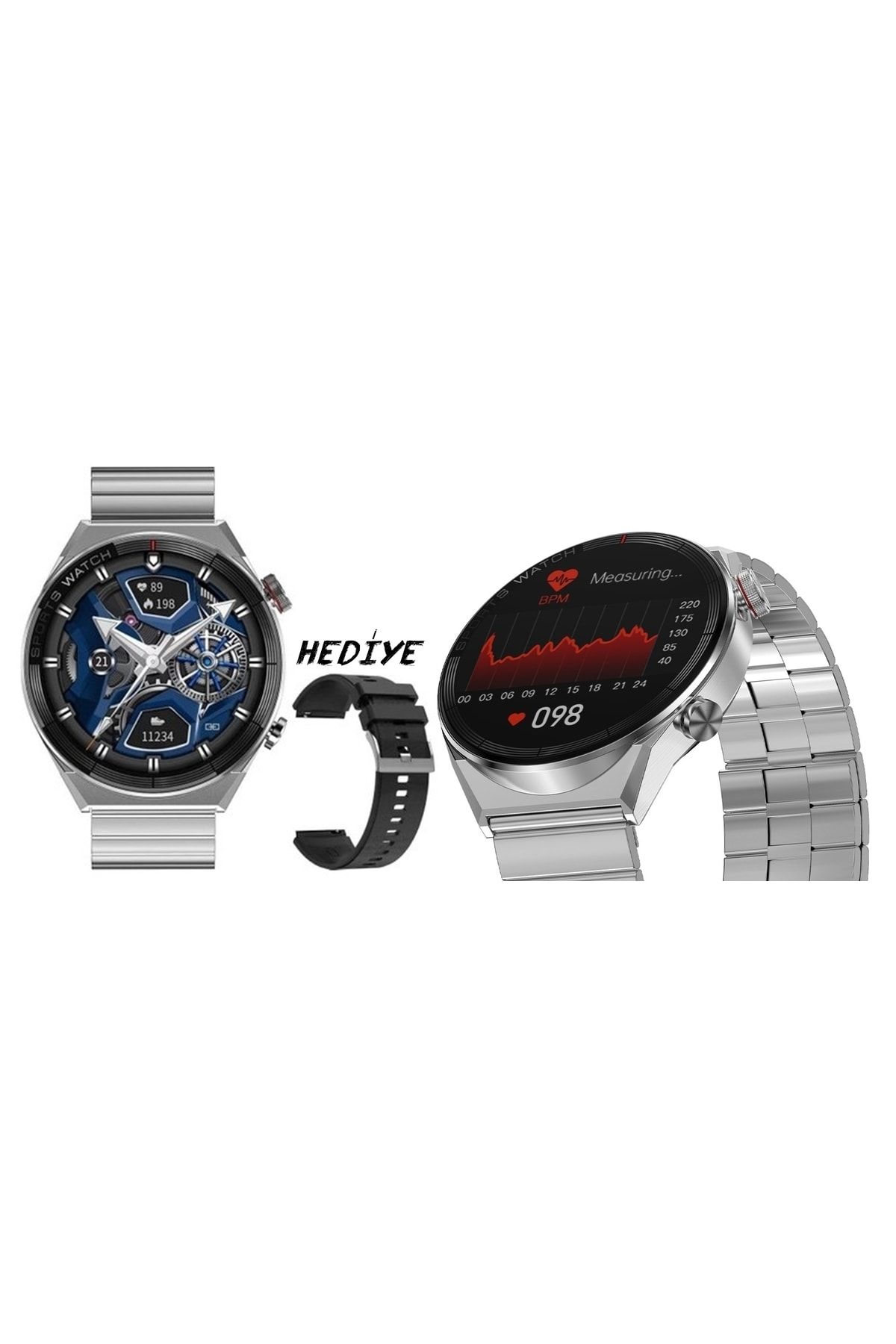 RABB T STORE Samsung Galaxy M12 Uyumlu Smart Watch Ak ll Saat Konu ma Ozellikli Metal Fiyat Yorumlar Trendyol