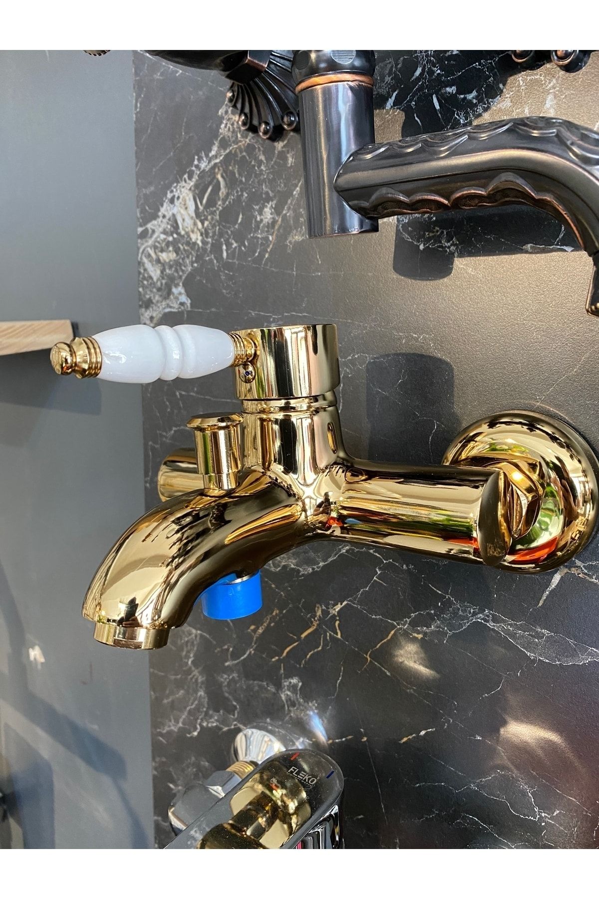 Gold deals bathroom taps