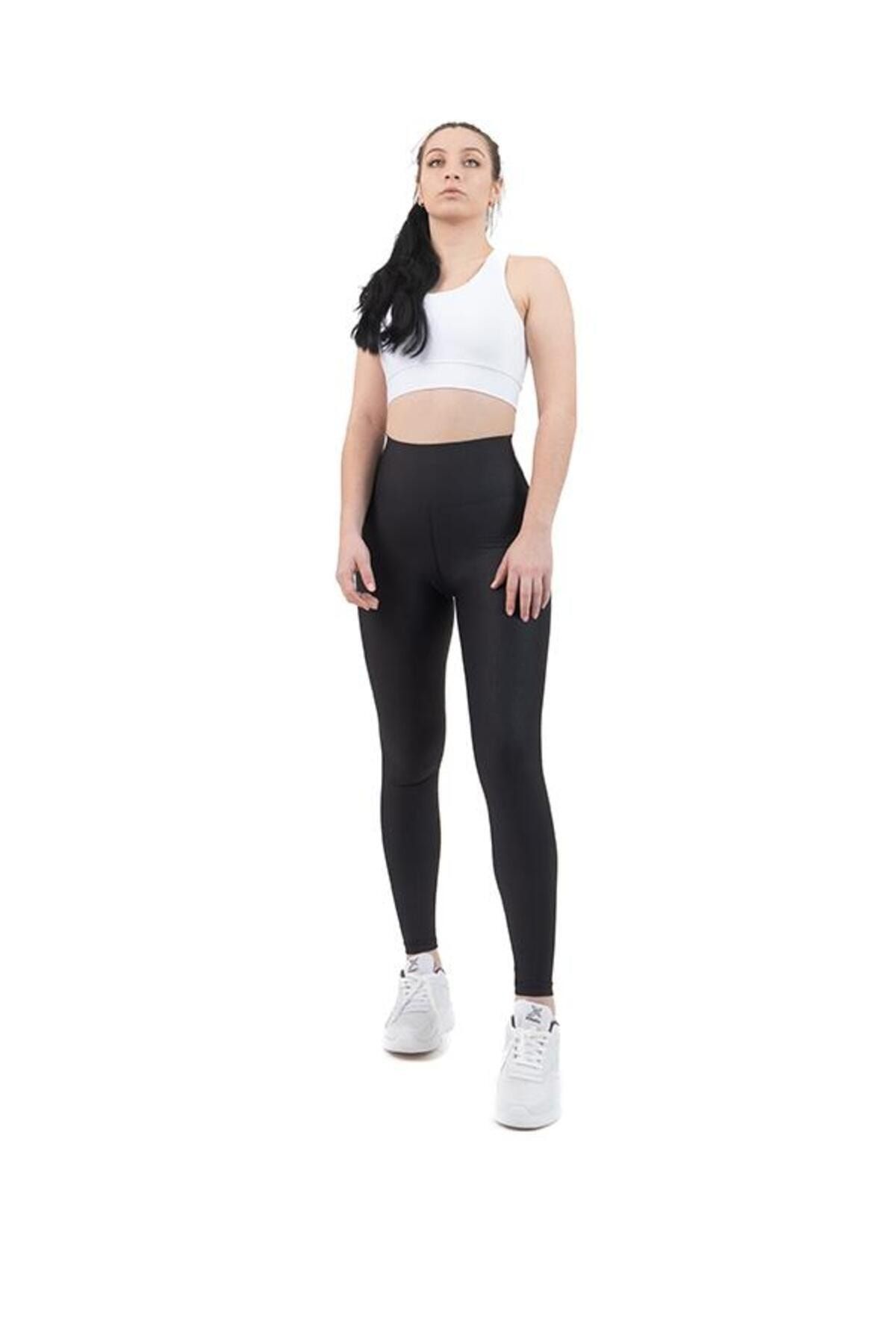 glintfit-Jambiere sport cu model negru cu talie înaltă - Glint.2478 3