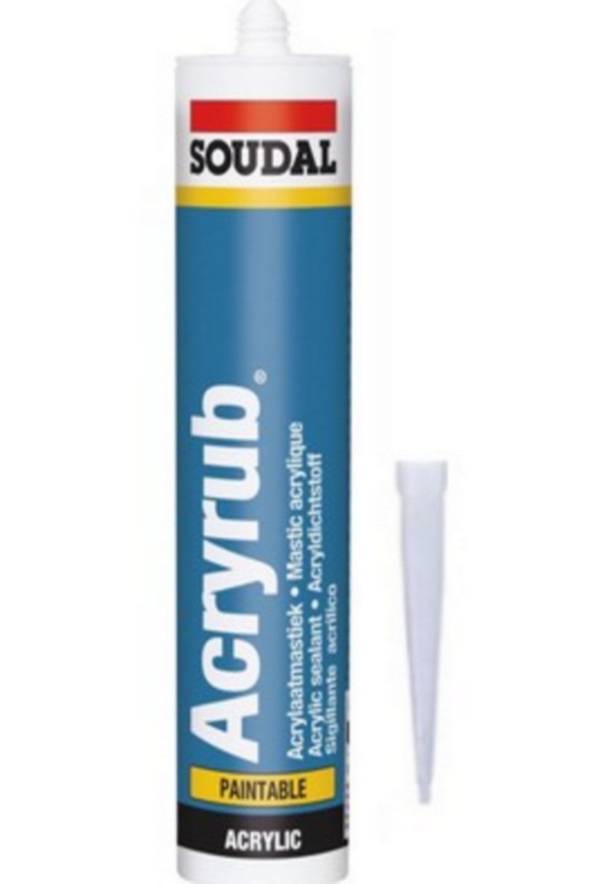Soudal Acryrub Silikonize Akrilik Mastik 500 gr Beyaz