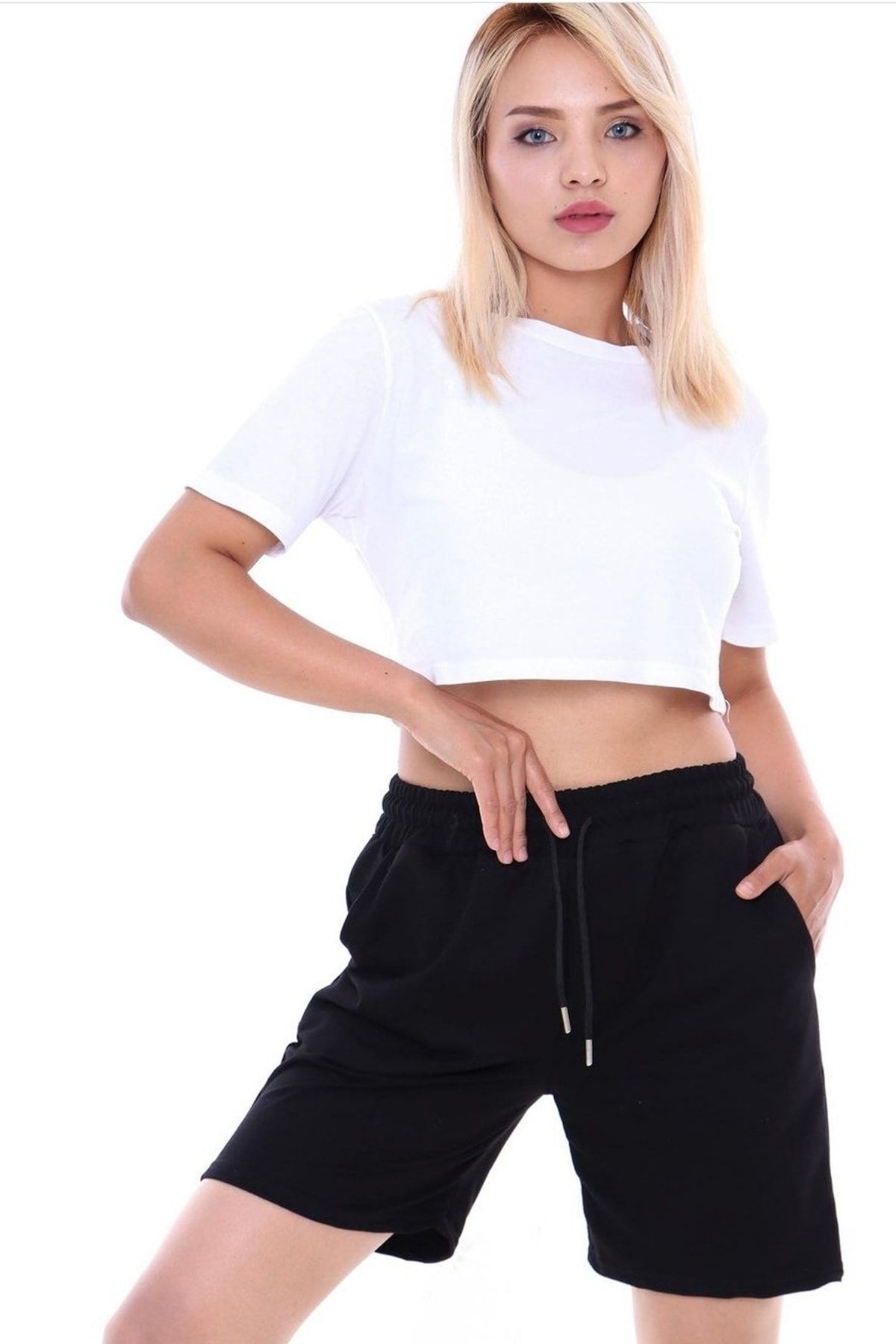 Black tracksuit shorts best sale