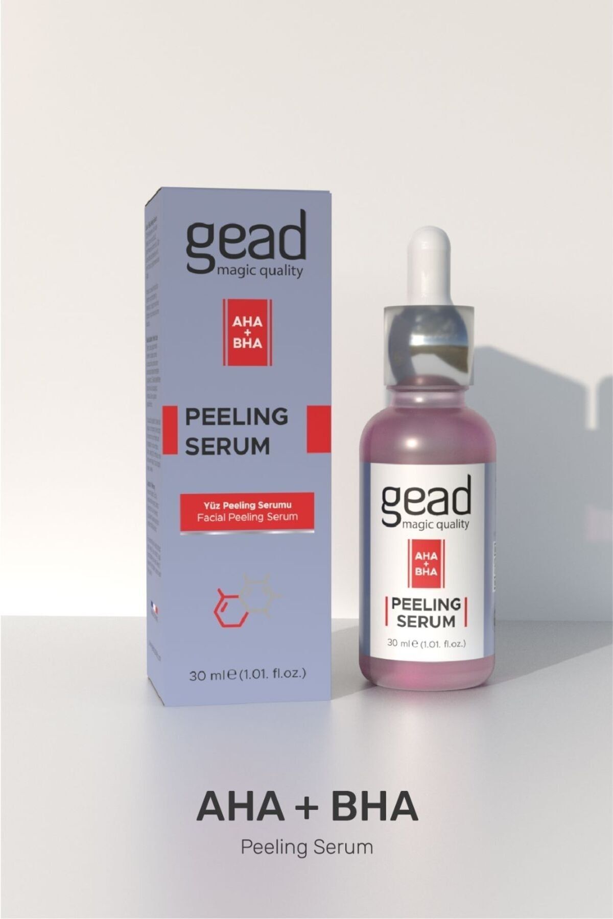 سرم لایه بردار قرمز Aha+ Bha Renewing Skin 30 ml Gead