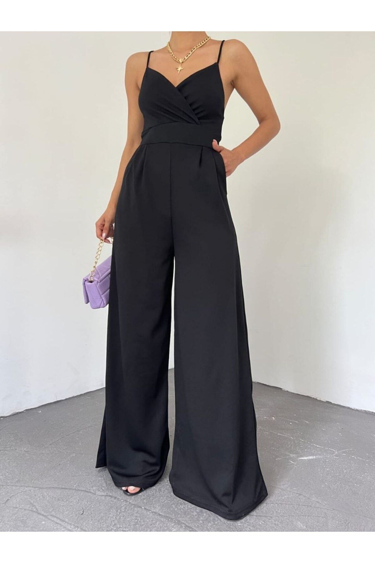 Black slim fit jumpsuit new arrivals