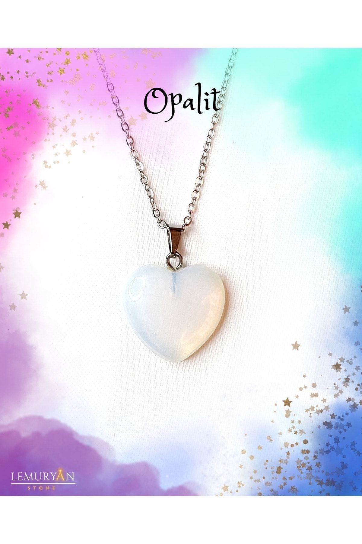 Moonstone heart store necklace
