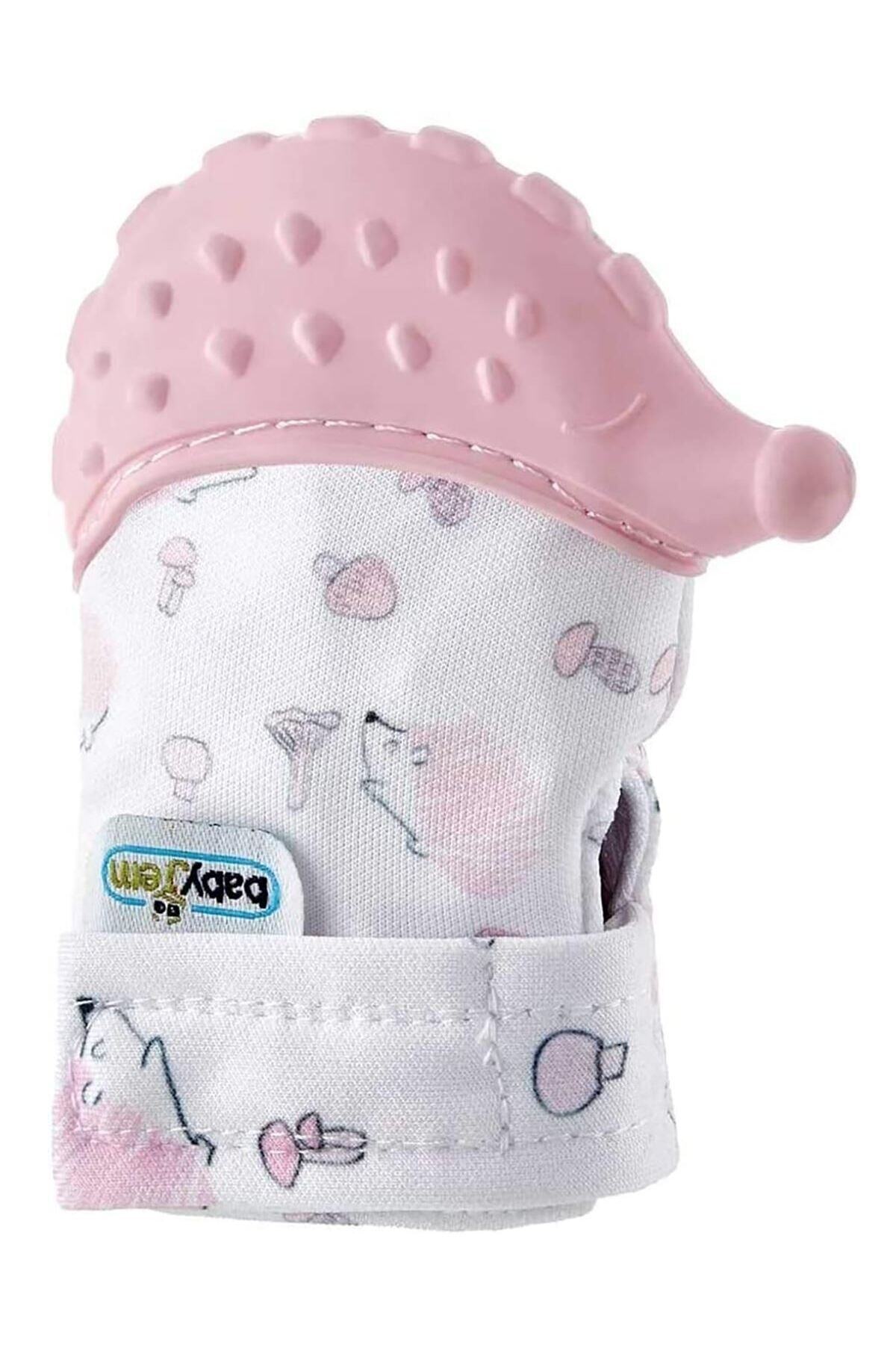 Babyjem Diş Kaşıyıcı Eldiven Kirpi Pembe + Bebek Parmak Diş Fırçası - Saklama Kutulu fotoğrafı 2 (önizleme)