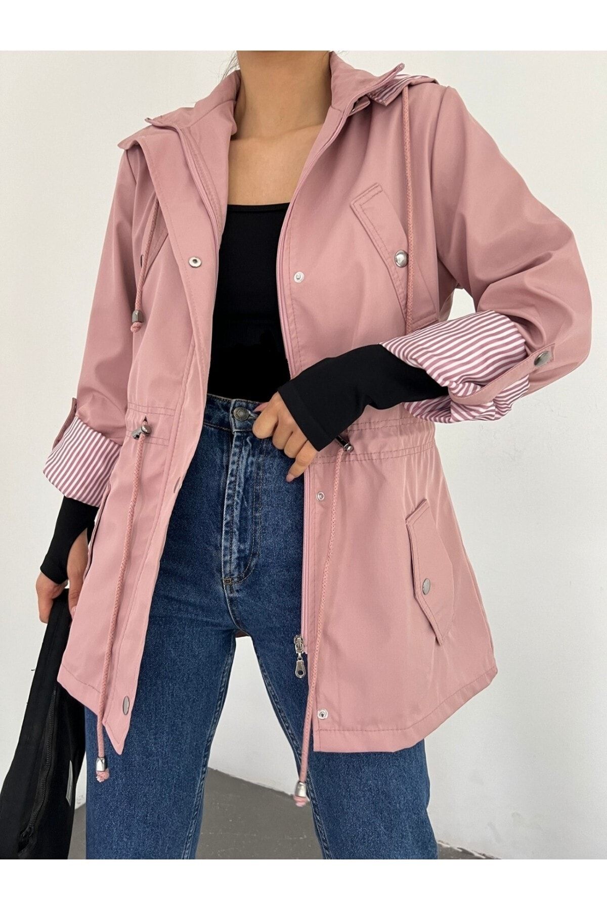 Dusky pink short jacket hotsell
