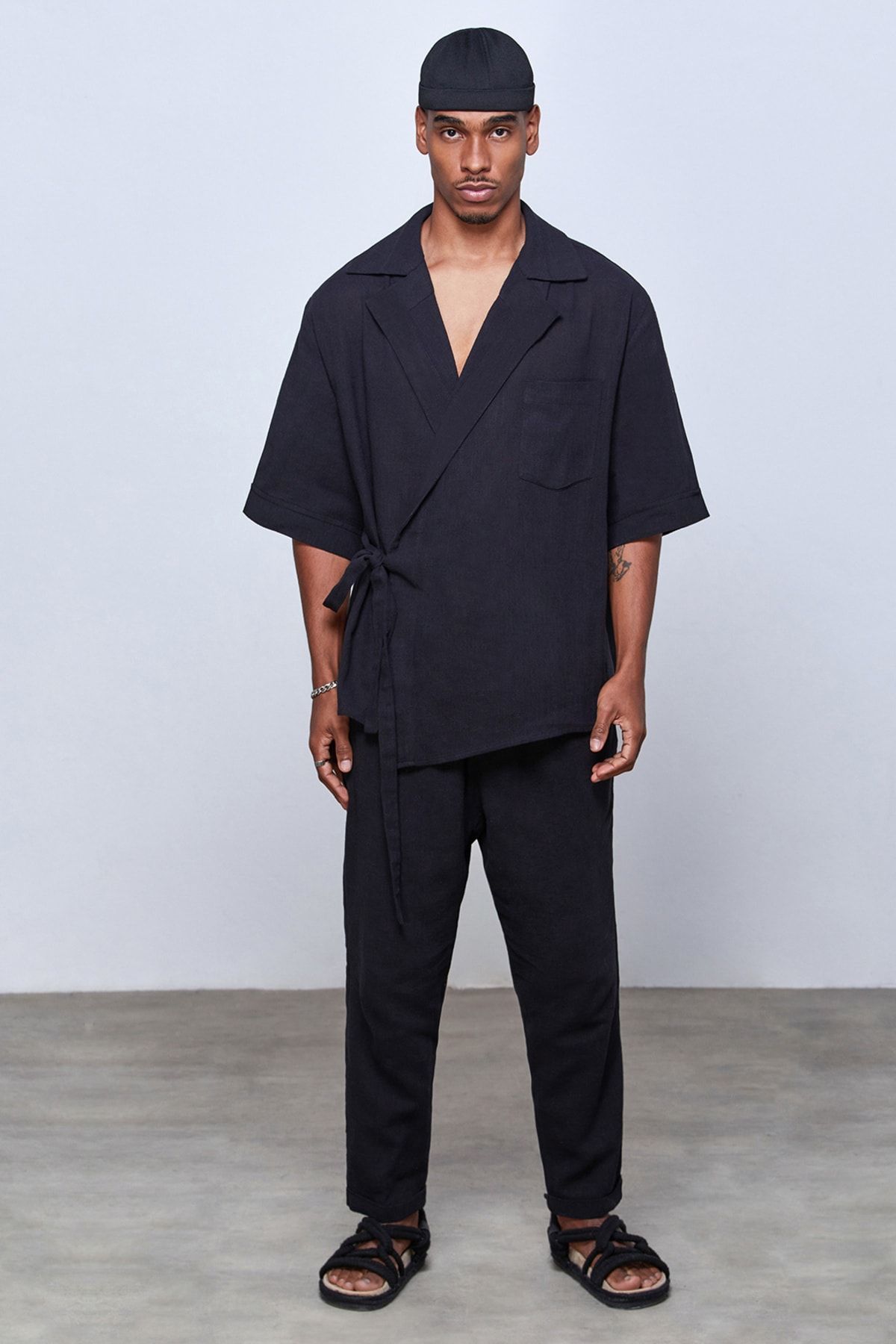 Linen kimono shirt store
