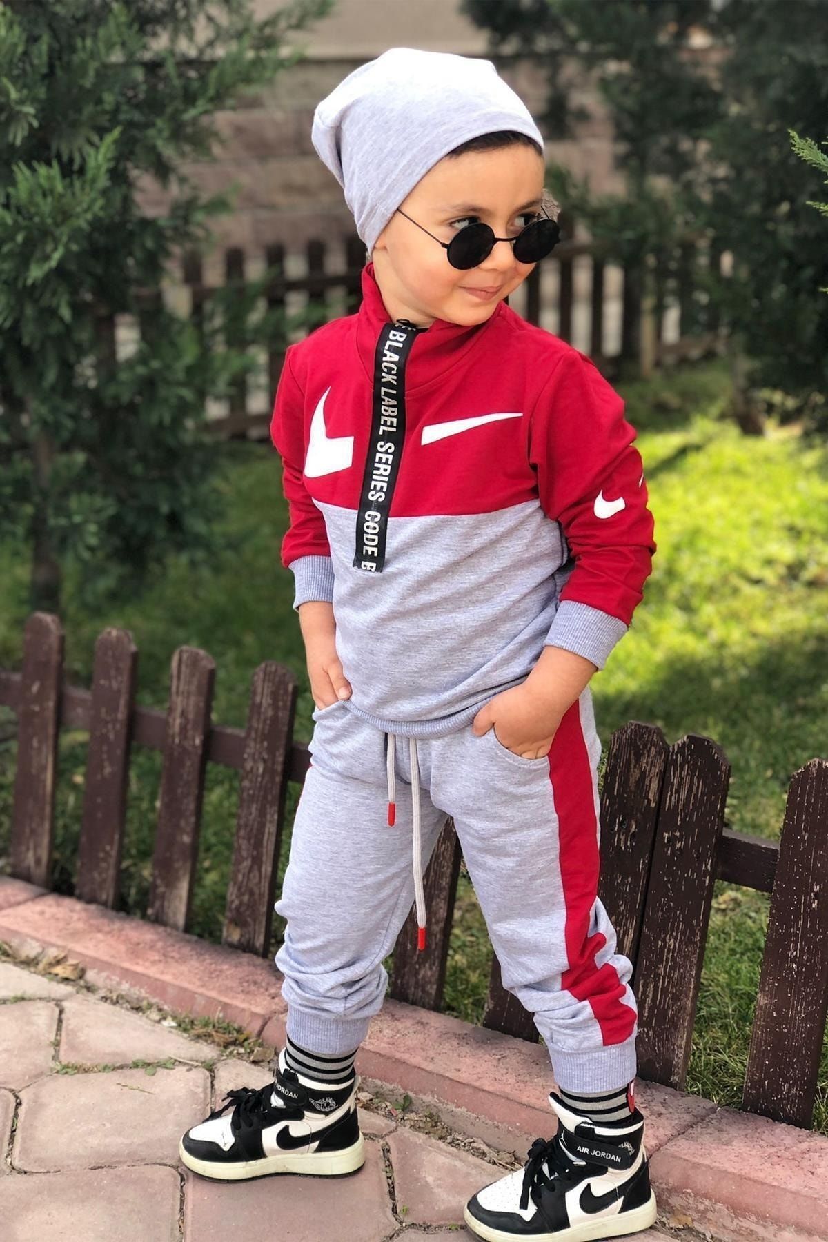 Red tracksuit clearance for boys