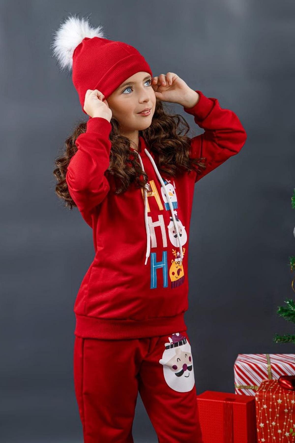 Girls red tracksuit deals
