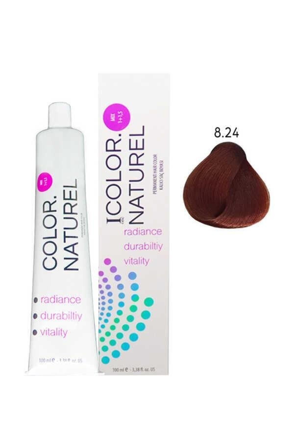 8.24 رنگ قهوه ای براق 100 میلی لیتر Color Naturel