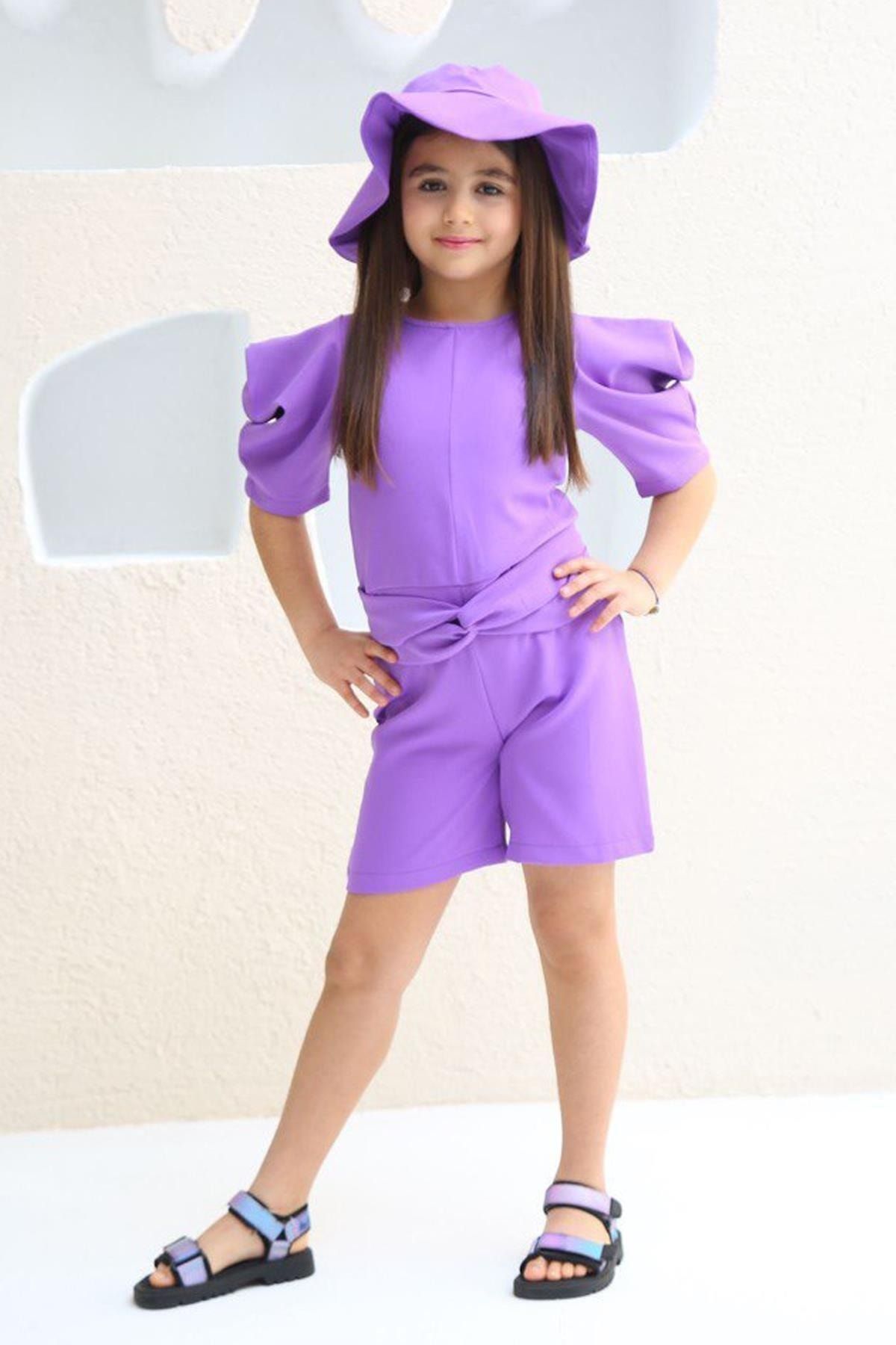 Kids purple jumpsuit clearance