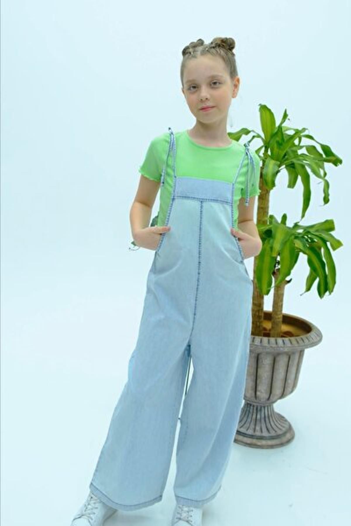 Blue jumpsuit for girls 2025