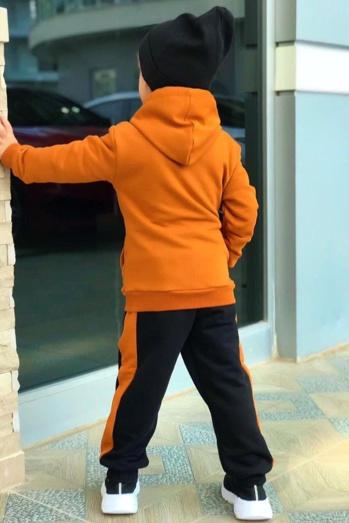 Boys orange best sale tracksuit