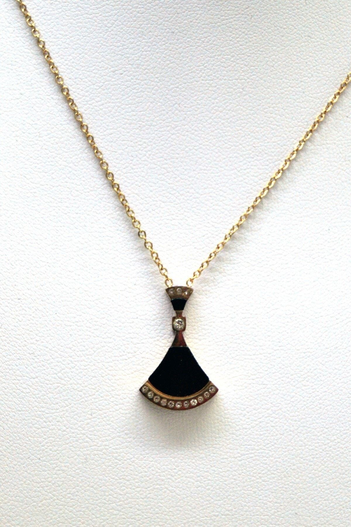Black gold deals jewelry necklace
