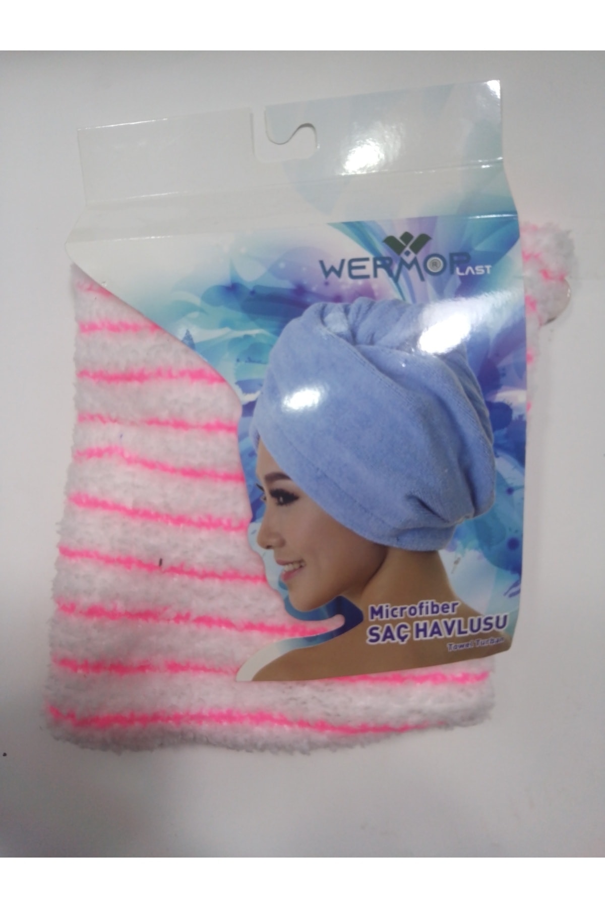 Microfiber hair towel absorbs water 10 times stronger