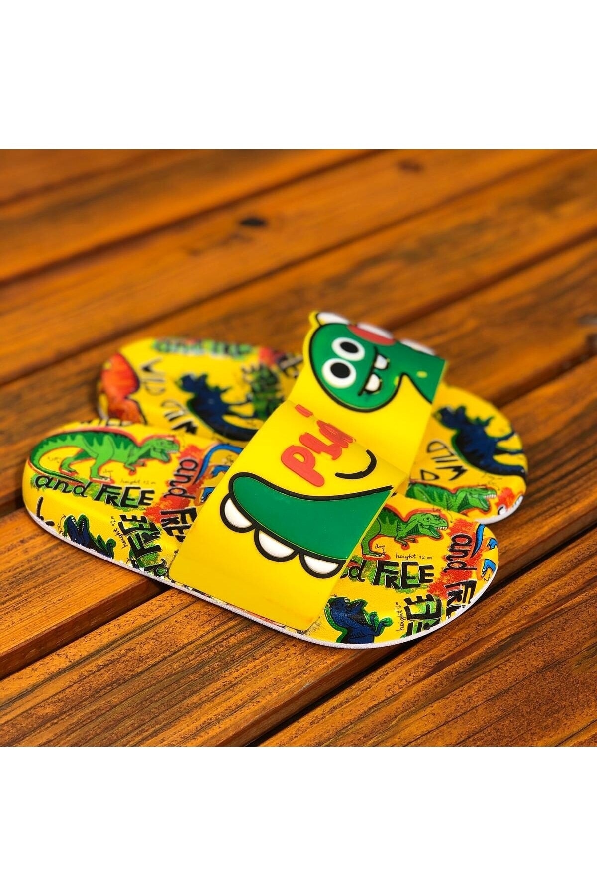 Children's Dinosaur Shaped Slippers , Non-Slip Sole Children's Slippers ,Sea Pool Slippers