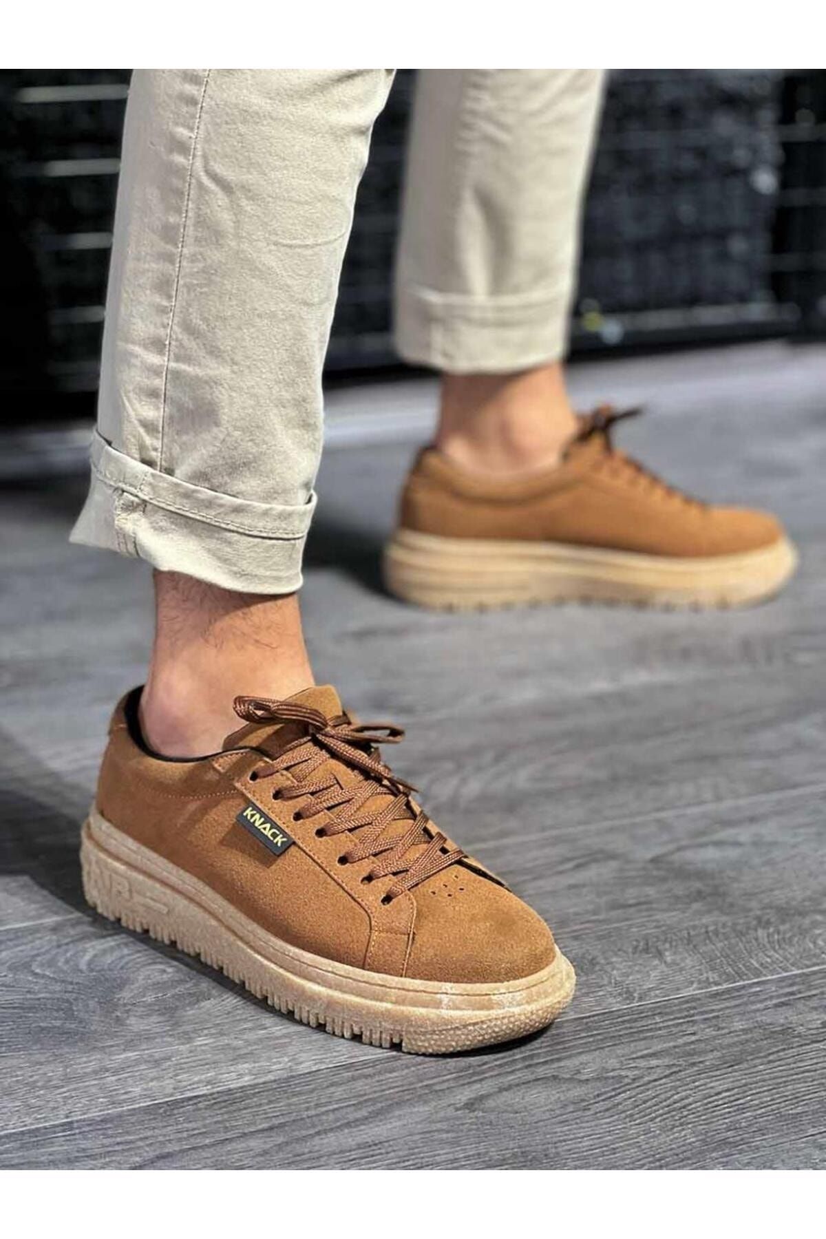 Joy Man J225 Lace Up Orthopedic Sole Men s Daily Suede Sneaker Sports Shoes KT Brown