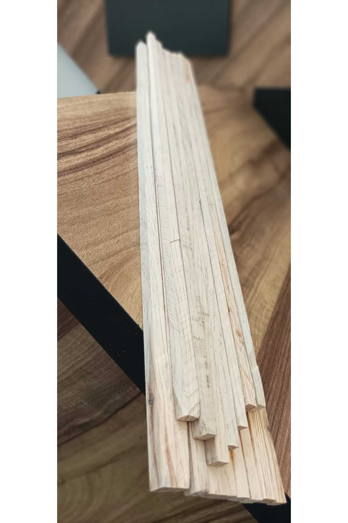 Silinmiş Çam Çıta 10 Adet ( 1 Cm X 1 Cm X 100 Cm ) 5