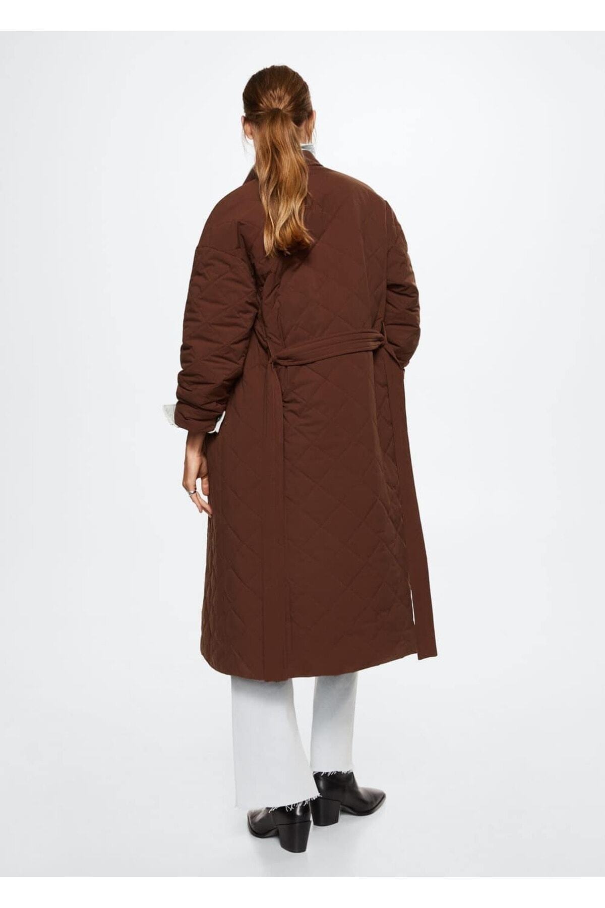 MANGO Woman-Oversize Καπιτονέ Anorak 4