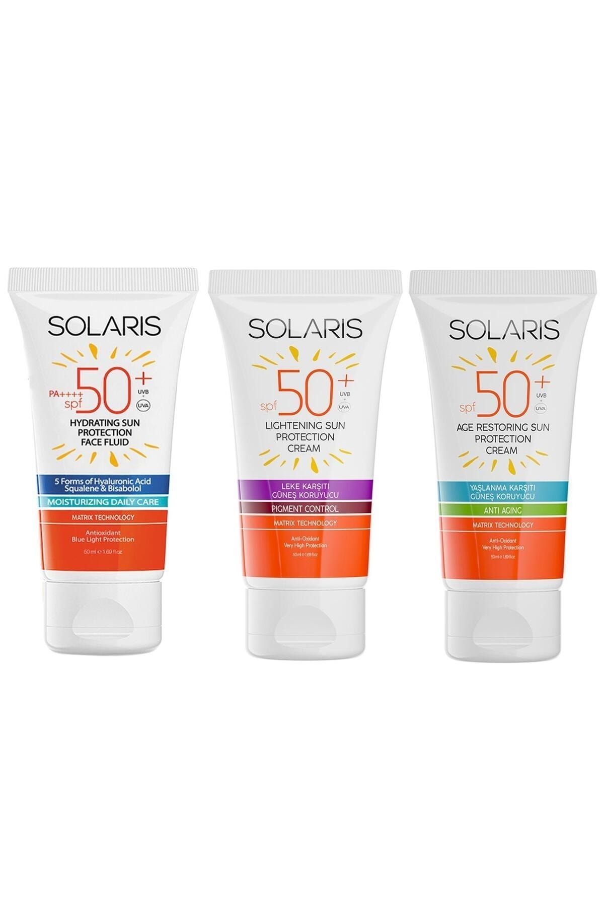 SOLARIS-Spf 50 Sunscreen Set for All Skin Anti-Blemish and Anti-Aging and Moisturizing Effect 1