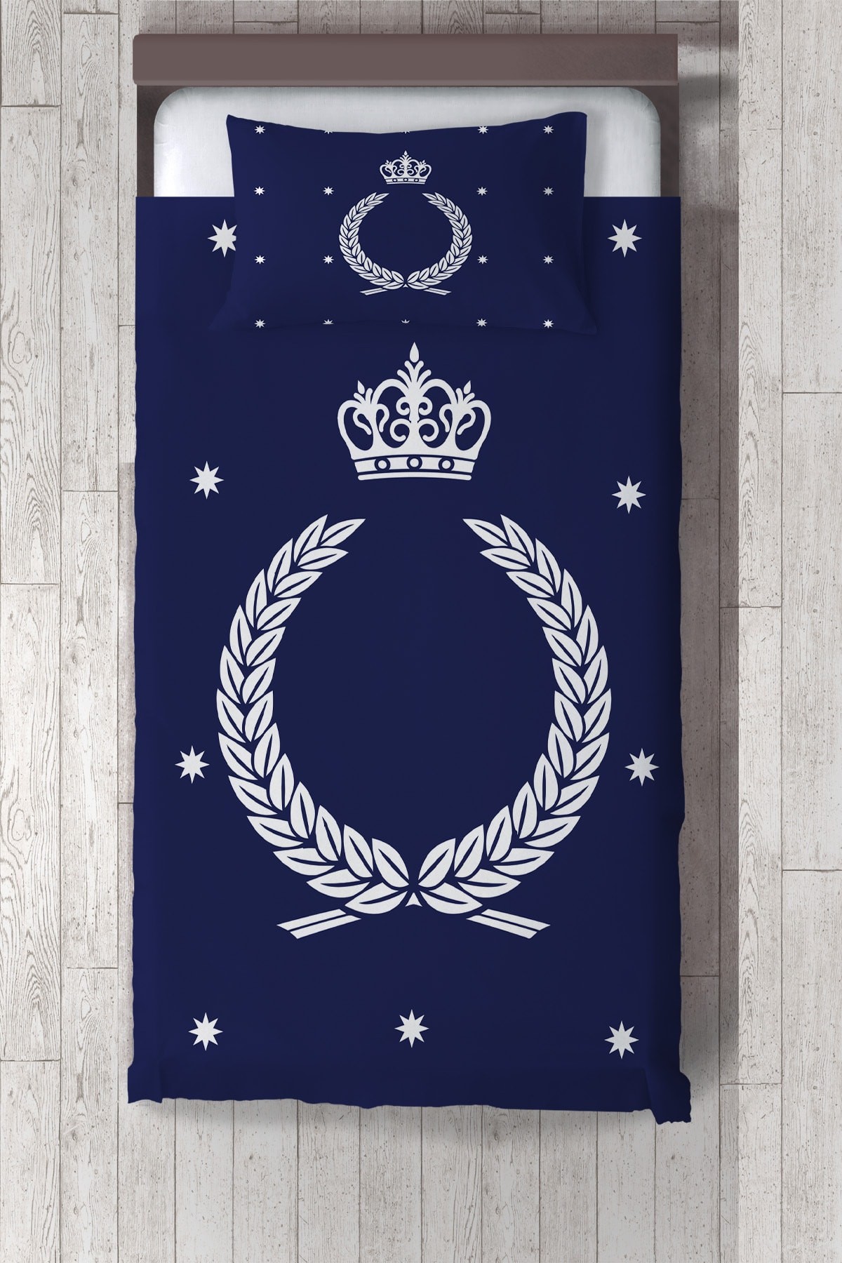 Navy Blue Children And Baby Room BedspreadTLAY-143