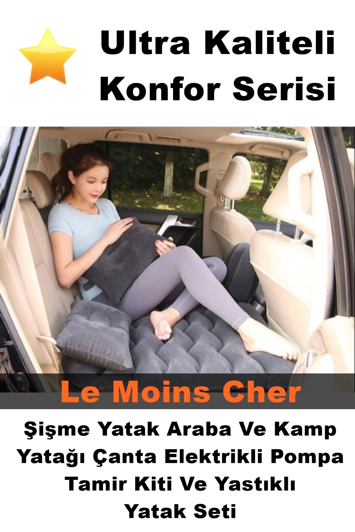 Le Moins Cher Bmw 316İ Şişme Yatak Araba Ve Kamp Yatağı Çanta Elektrikli Pompa Tamir Kiti Ve Yastıklı Yatak Seti