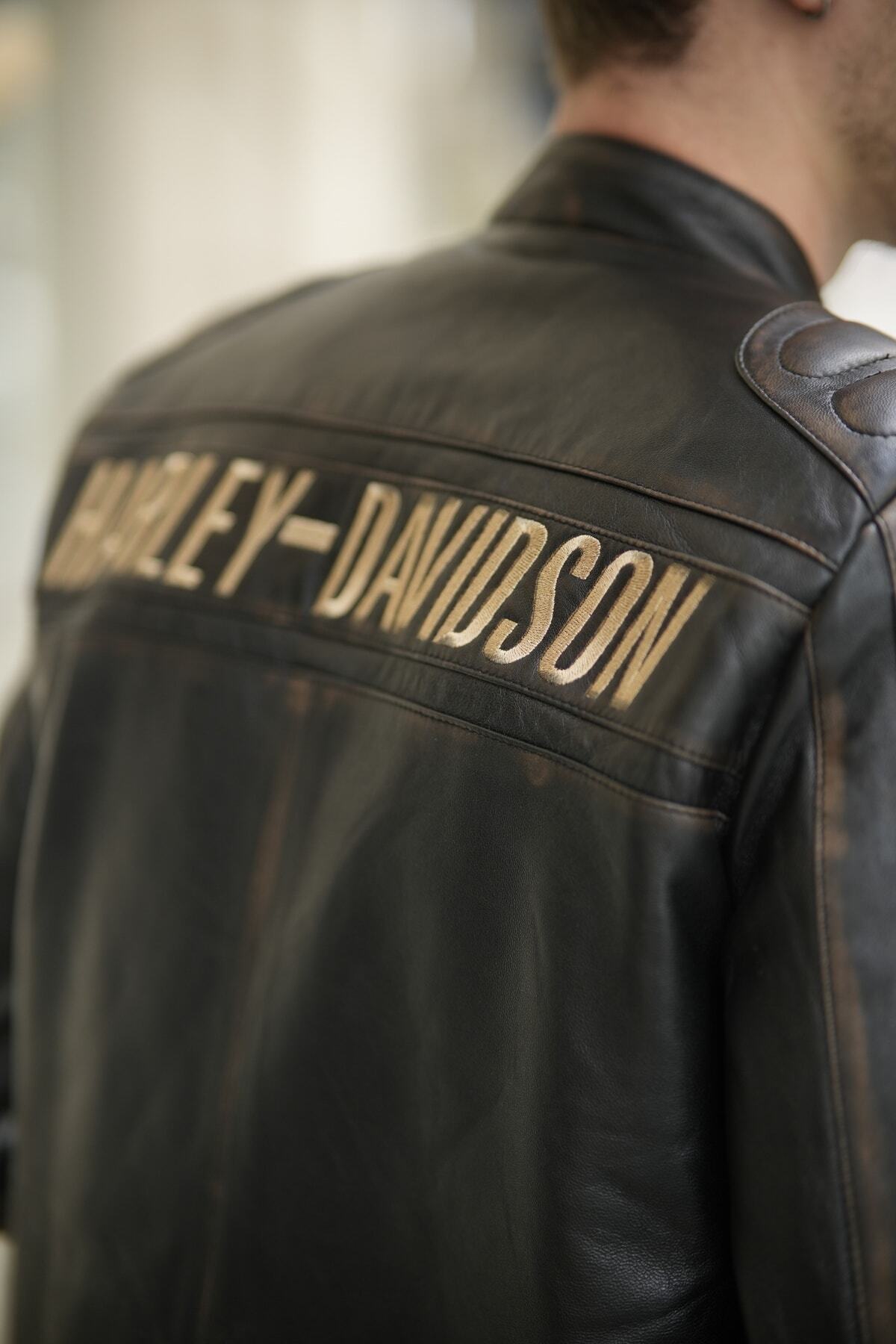 CE-YIL DERİ ÜRÜNLERİ  HAKİKİ DERİ SPOR MOTORSİKLET MONTU - Görsel 7