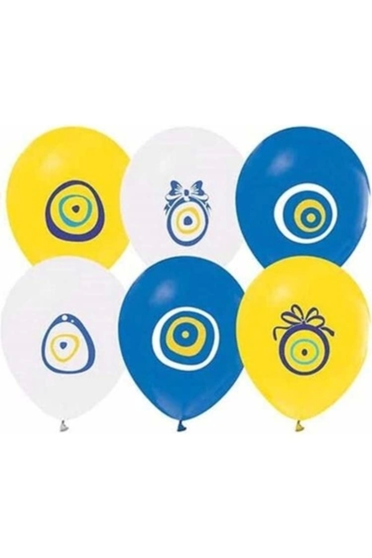 Balloon Evil Eye Bead Printed Mixed 12 Inch (9 Lu Pack) Bmb1112tnb7849