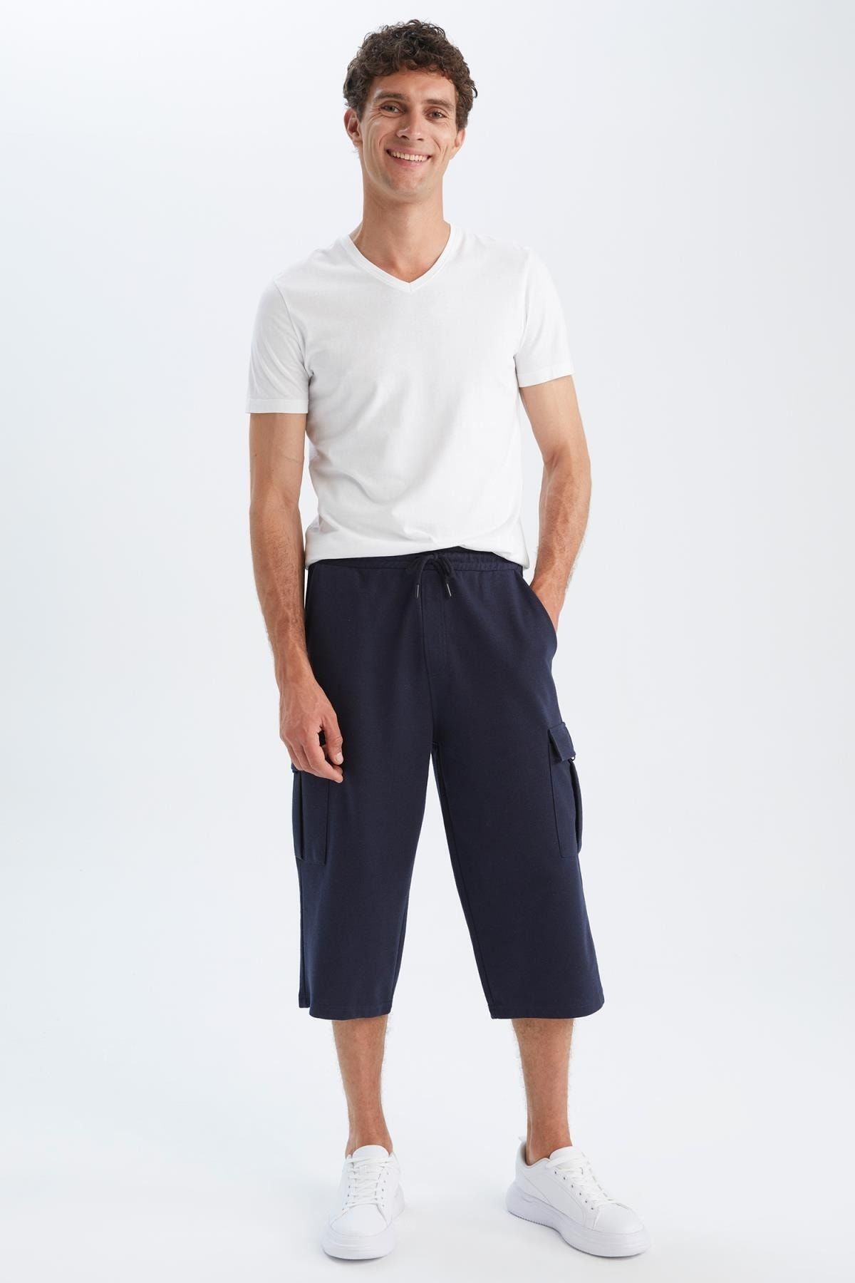DeFacto-Σορτς Regular Fit Basic Capri 2