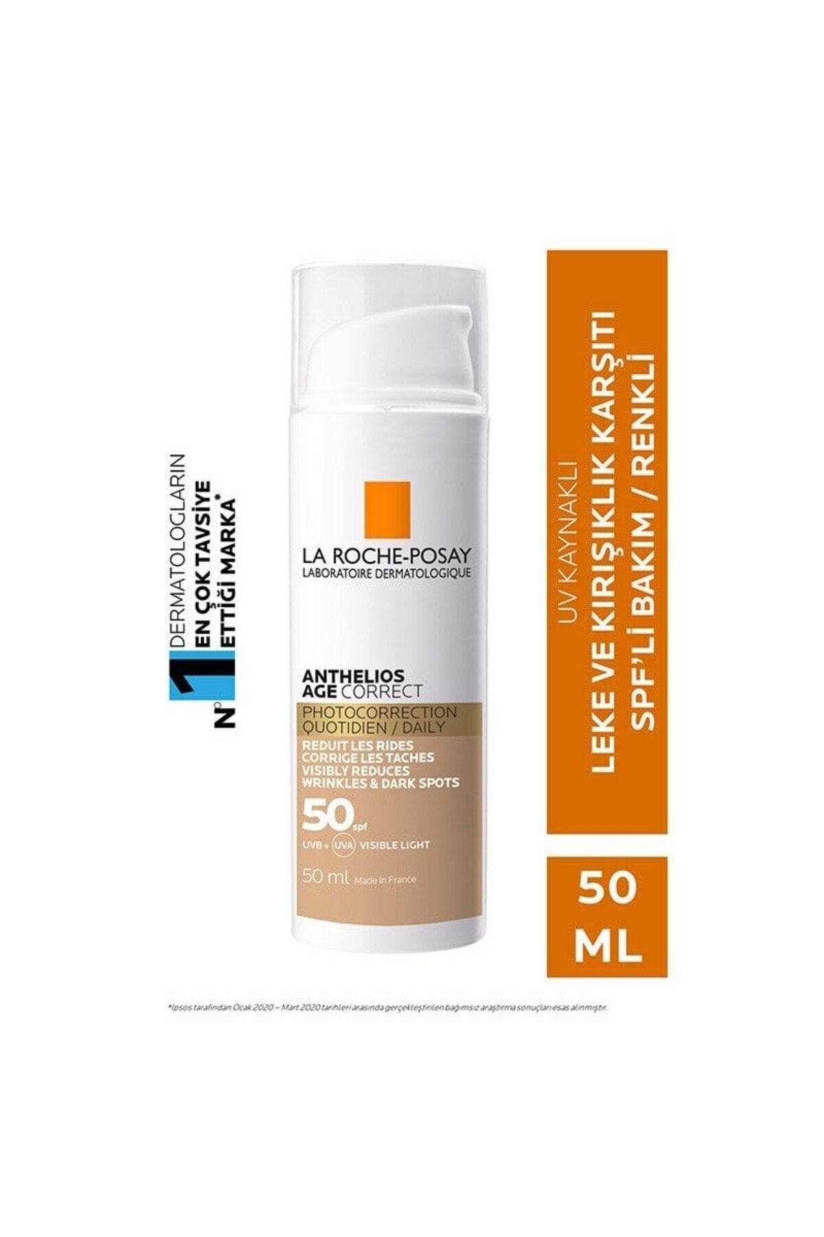 ضد آفتاب صورت لاروش پوزای Hyalüronik asit,FeResorcinol,Niacinamide