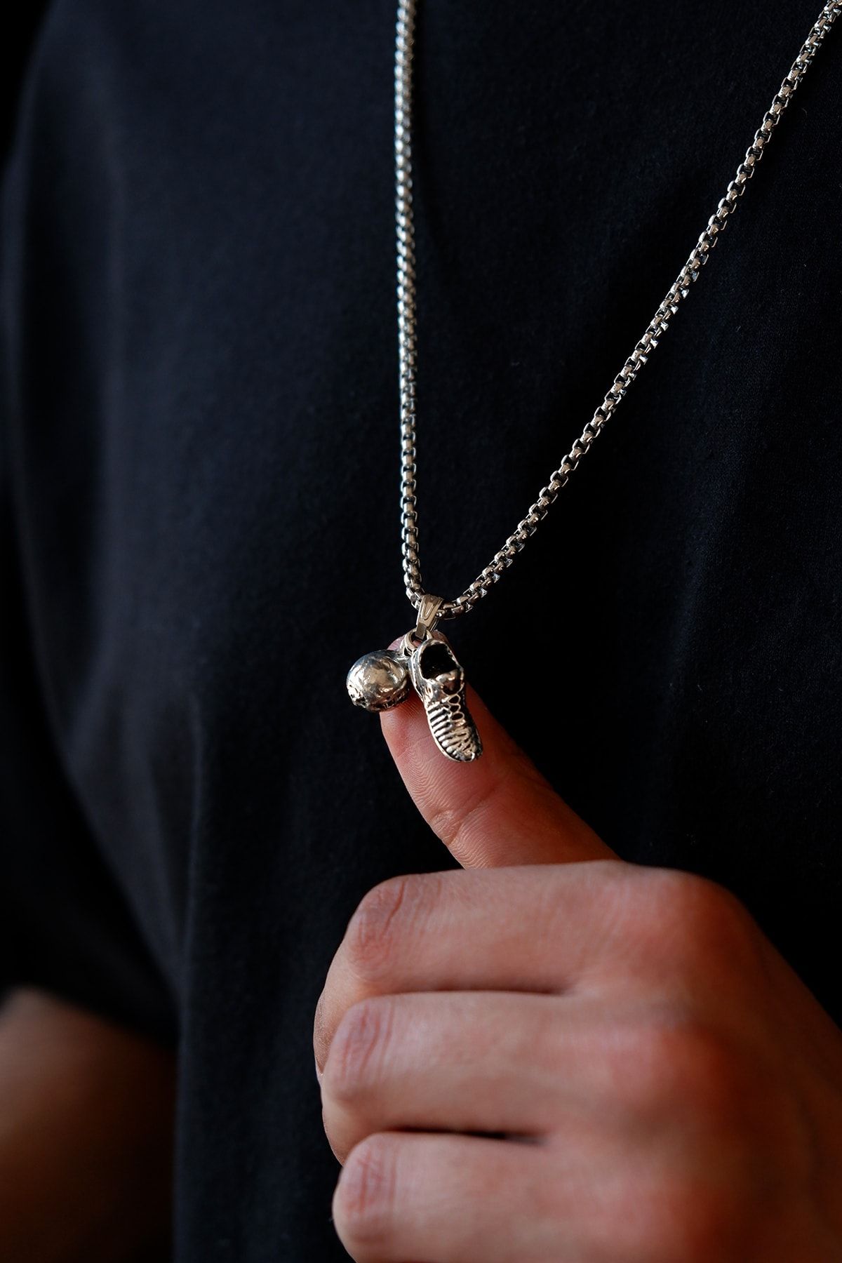 Wicca-Football Boots and Balls Football Men's Necklace 3