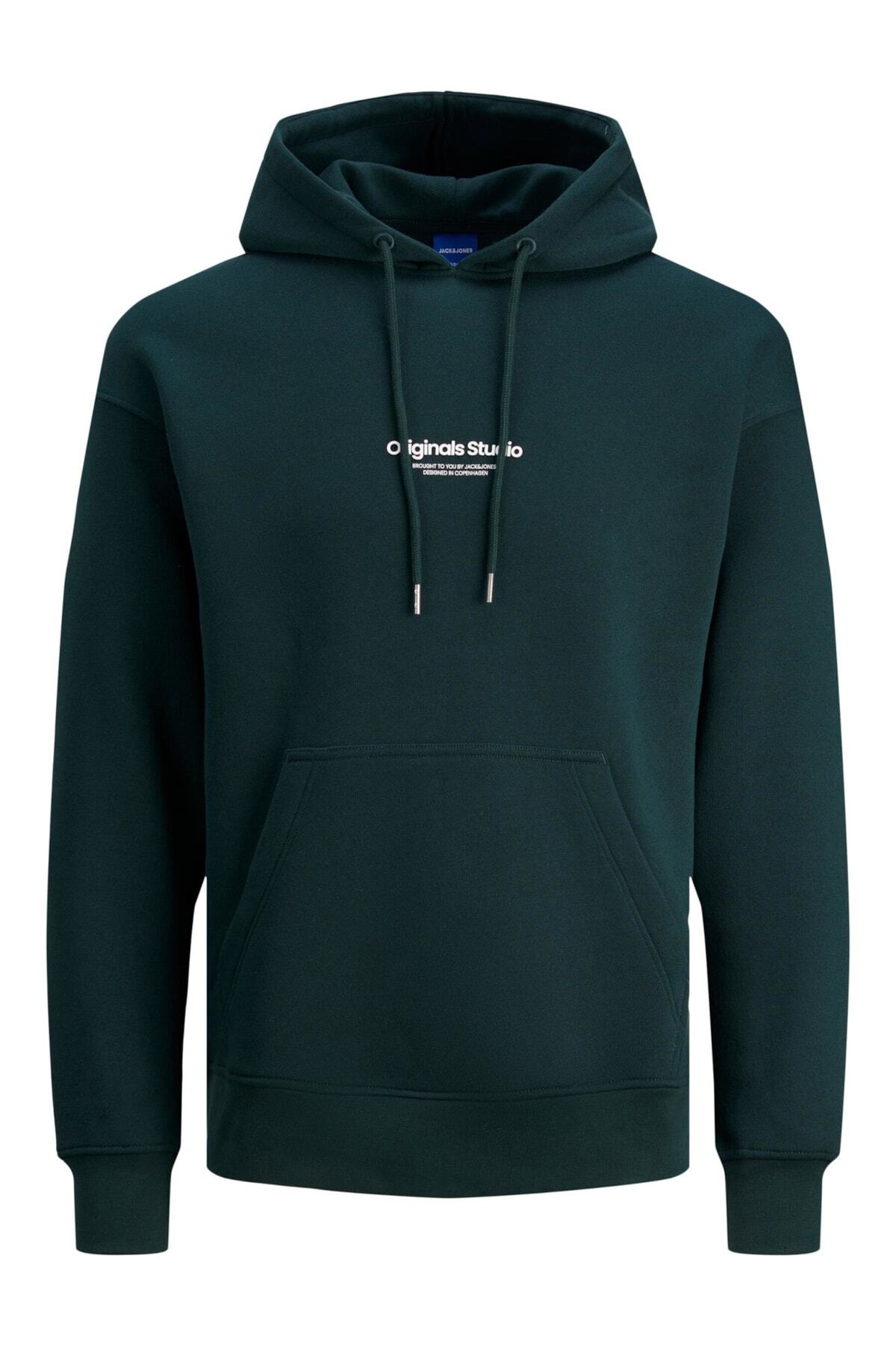 سویشرت مردانه سبز جک اند جونز | p-zal-rost-2023-115 اورجینال - تصویر 6