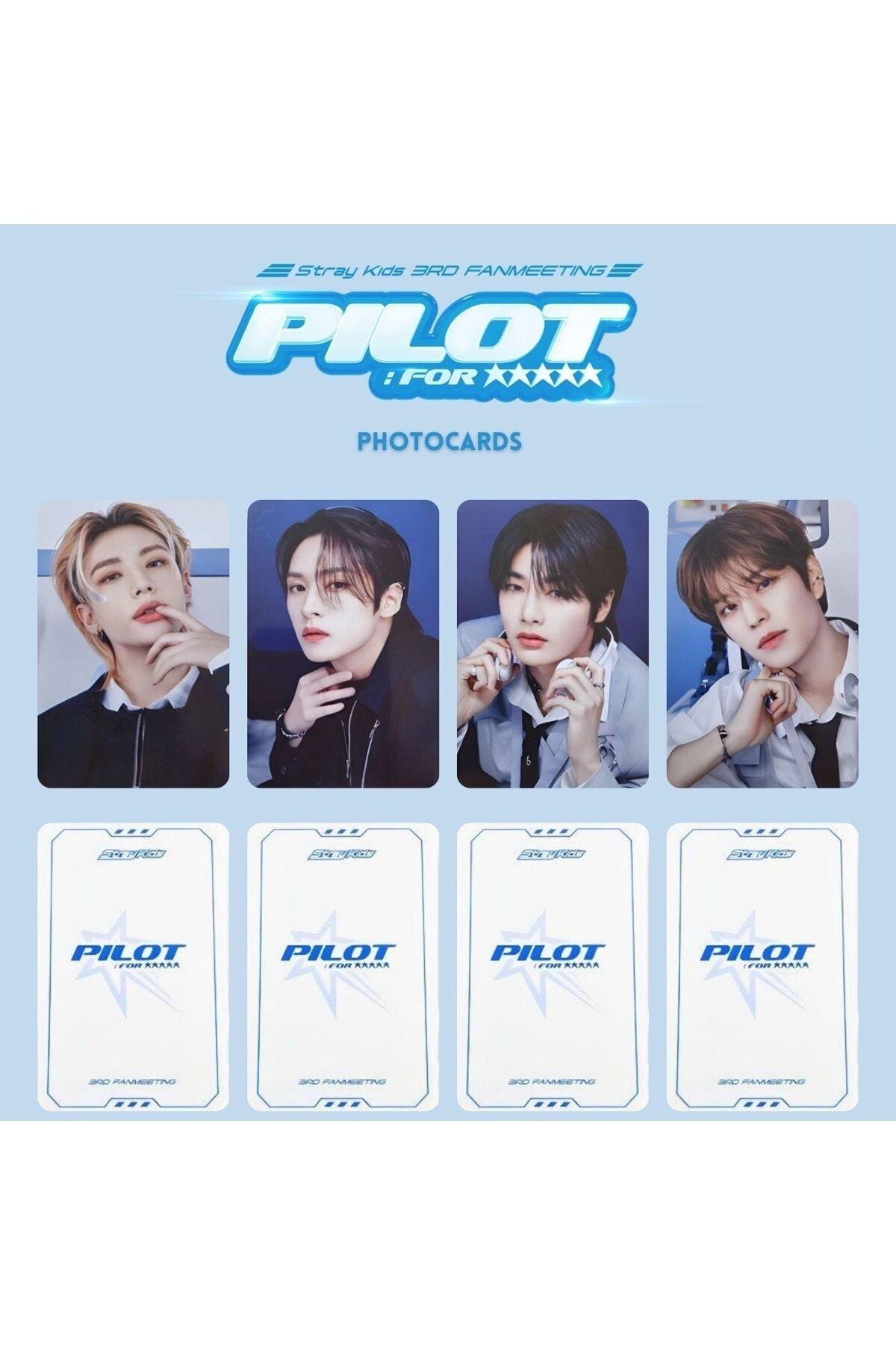 Stray Kids 3RD FANMEETING 'PILOT : FOR ' OFFICIAL Photocards – Kpop Omo