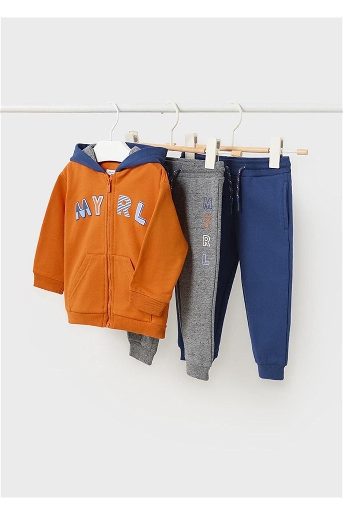 Mayoral Baby Boy Tracksuit Set with 2 Bottoms