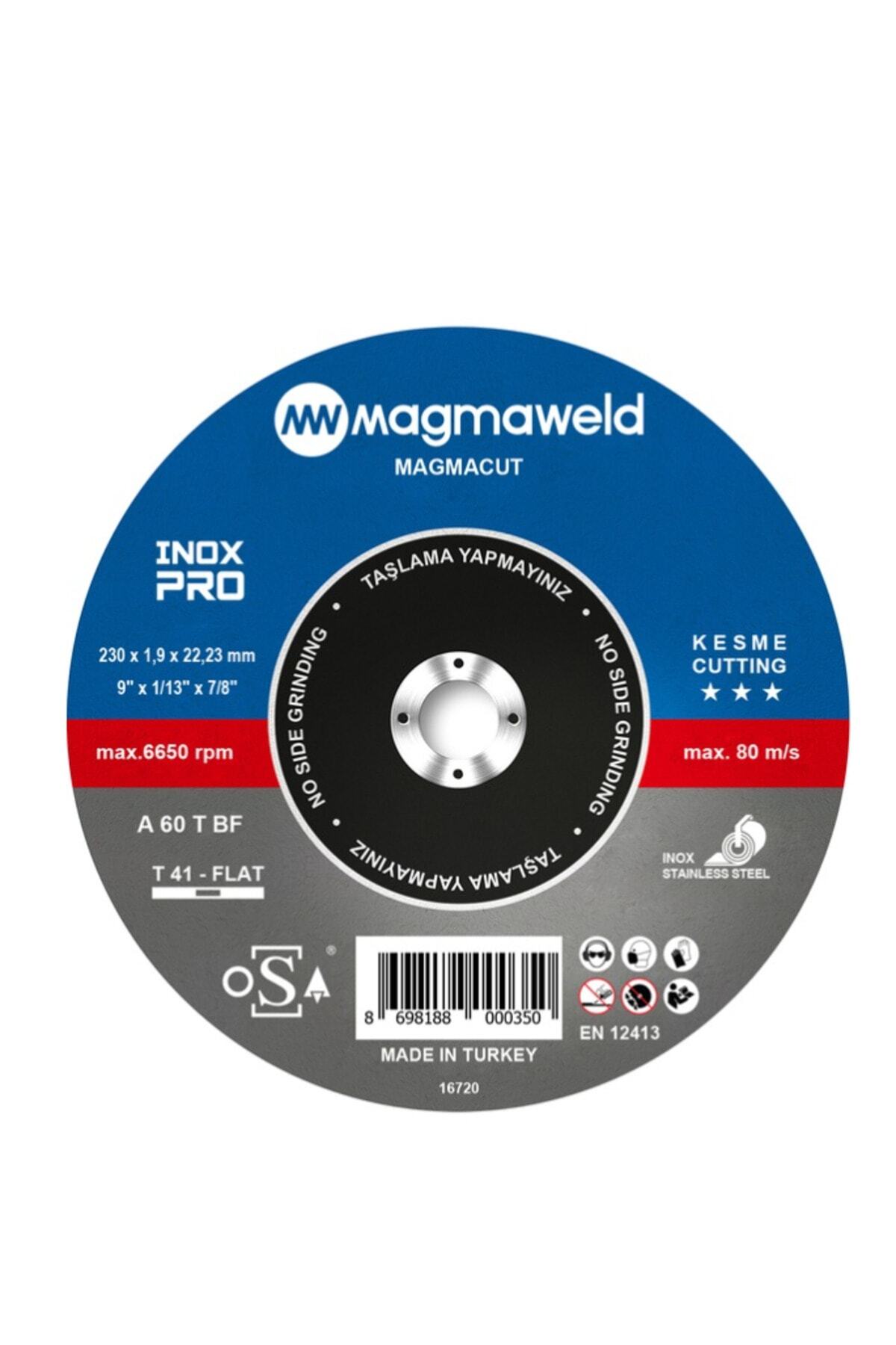 Magmaweld Magmacut Inox pro Kesme Taşı -230 X 1.9 X 22 mm