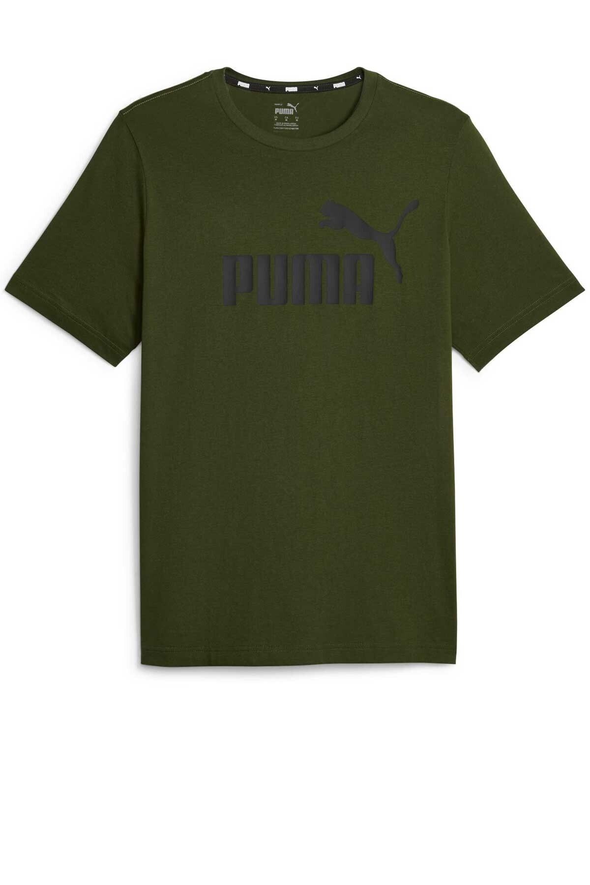 Puma Ess Logo Men\'s T-Shirt 58666731 - Trendyol