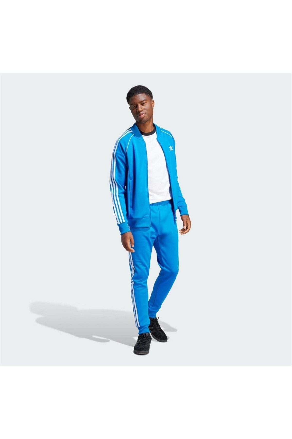 Adidas joggers mens sale blue