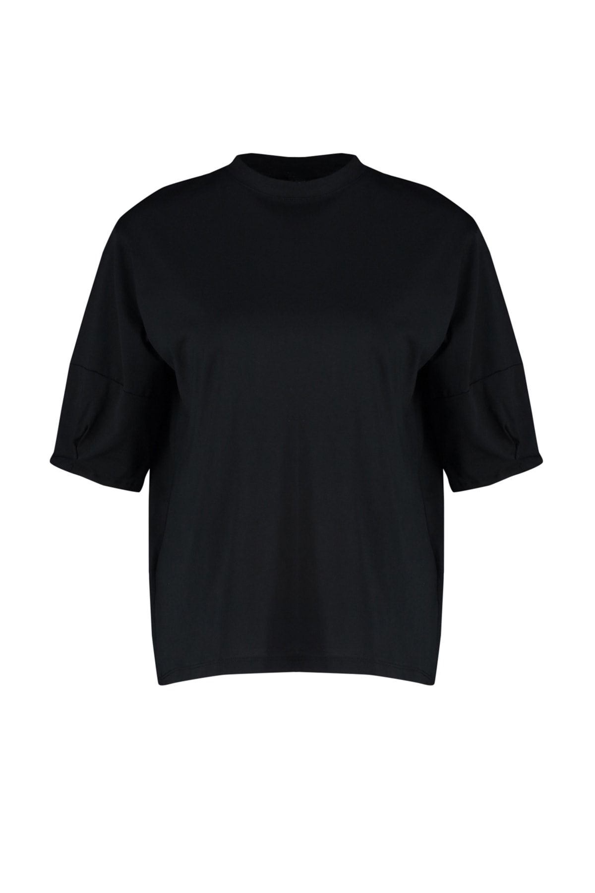 Trend Alaçatı Stili T-Shirt - Black - Oversize - Trendyol