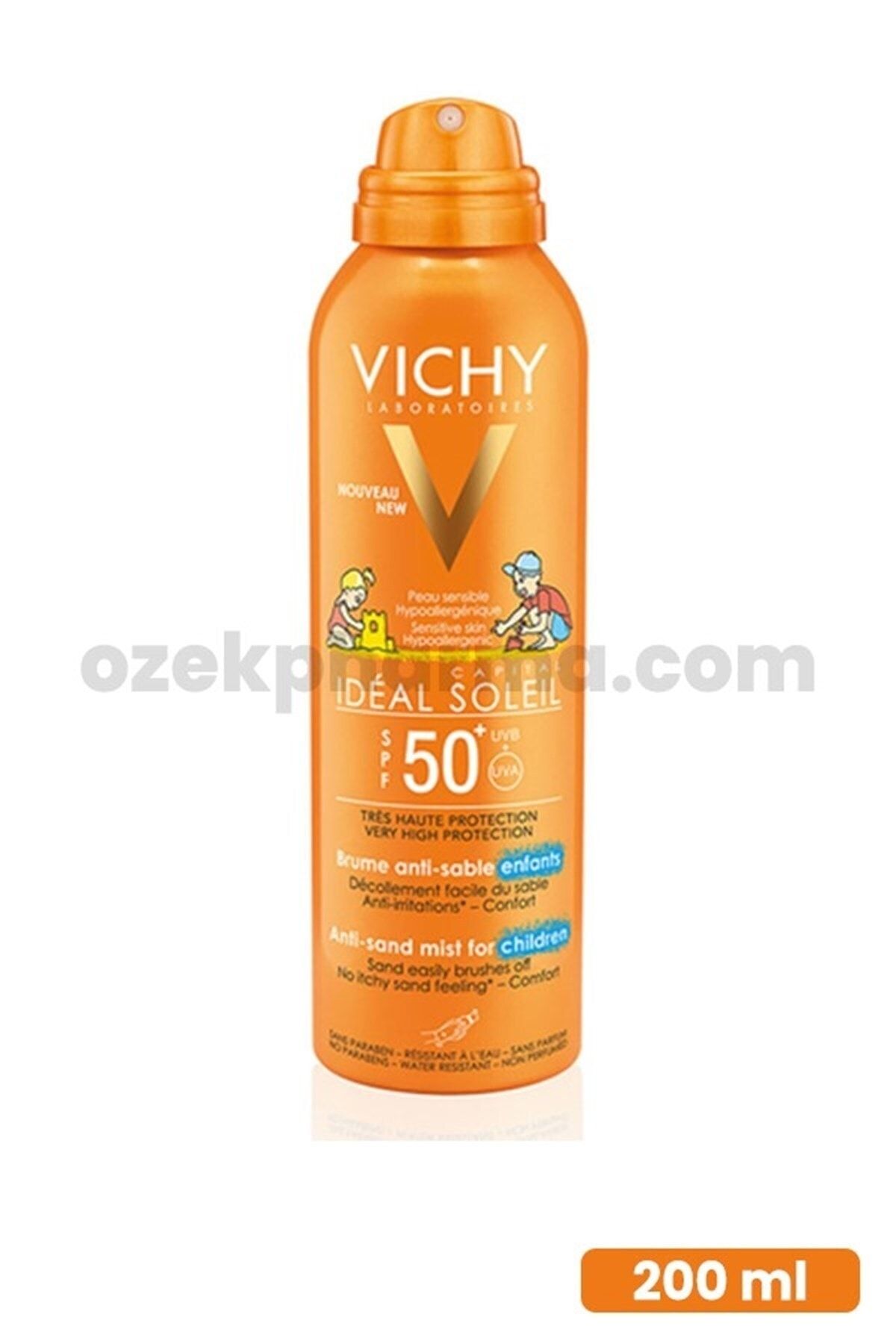 Vichy کرم ضدآفتاب کودک با فاکتور حفاظتی بالا SPF 50+ برای صورت و بدن 200 میلی لیتر