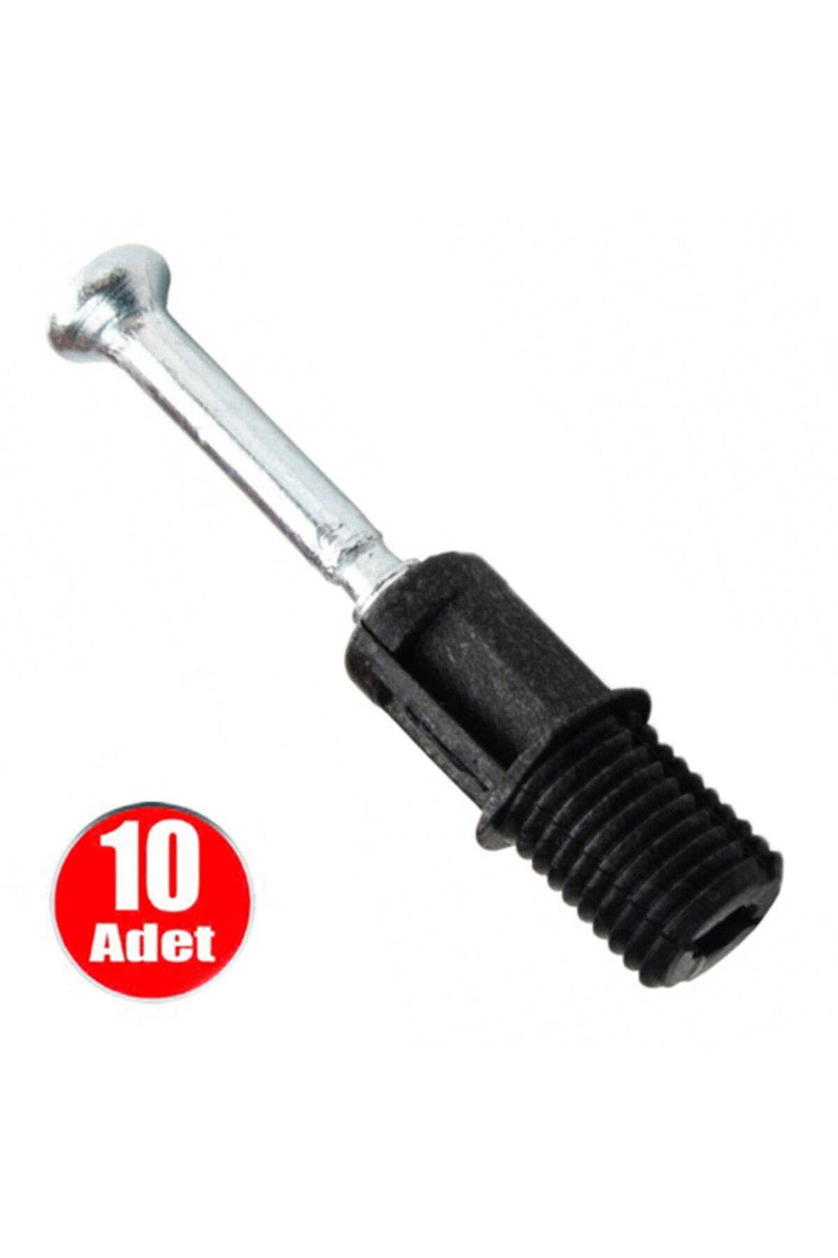 ALETÇANTAM Kendinden Dübelli Minifix Mili Mobilya Dolap Bağlantı Vidası 8mm - 10 Adet