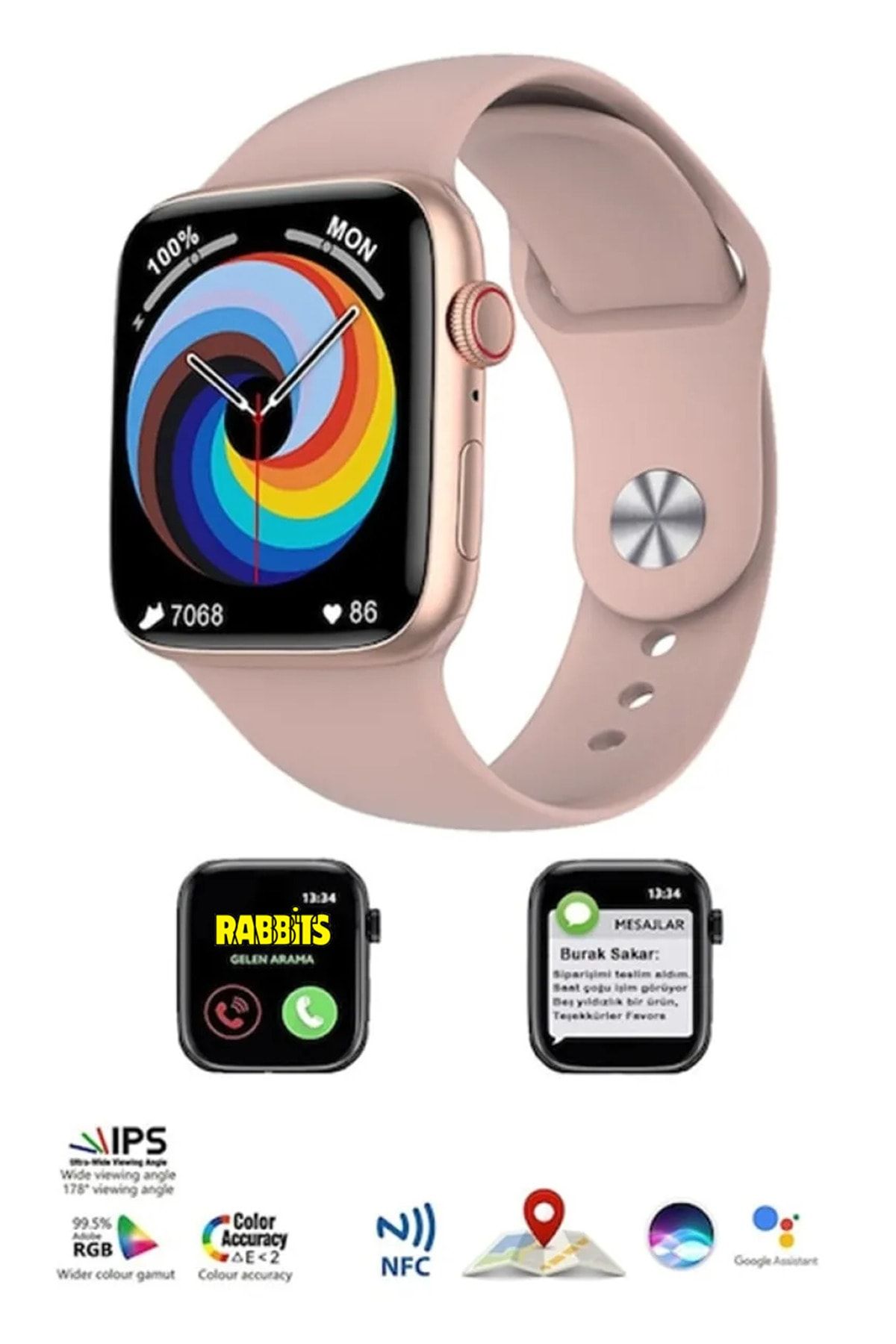 Omix X600 NFC Uyumlu Akıllı Saat Konuşma Özellikli Watch