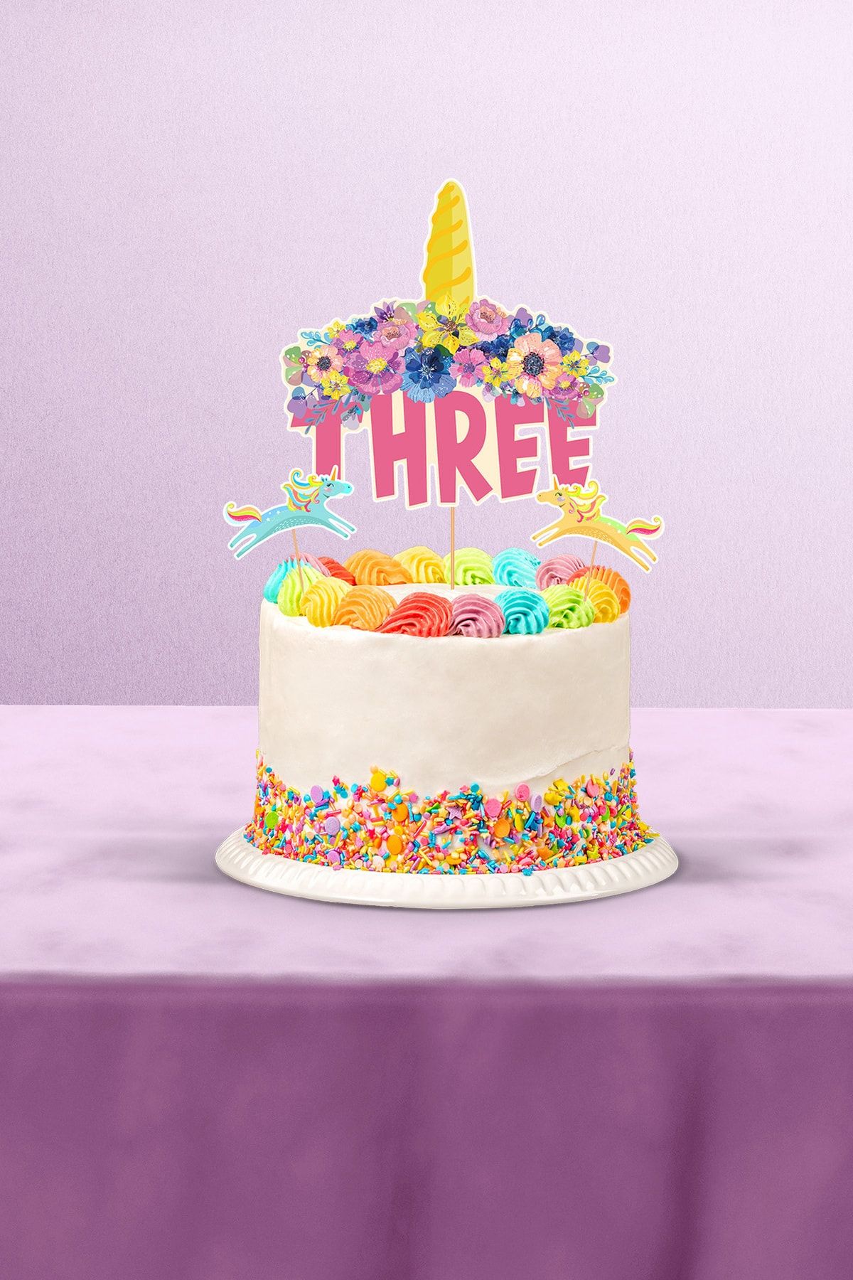 Unicorn birthday party for 3 year old sales