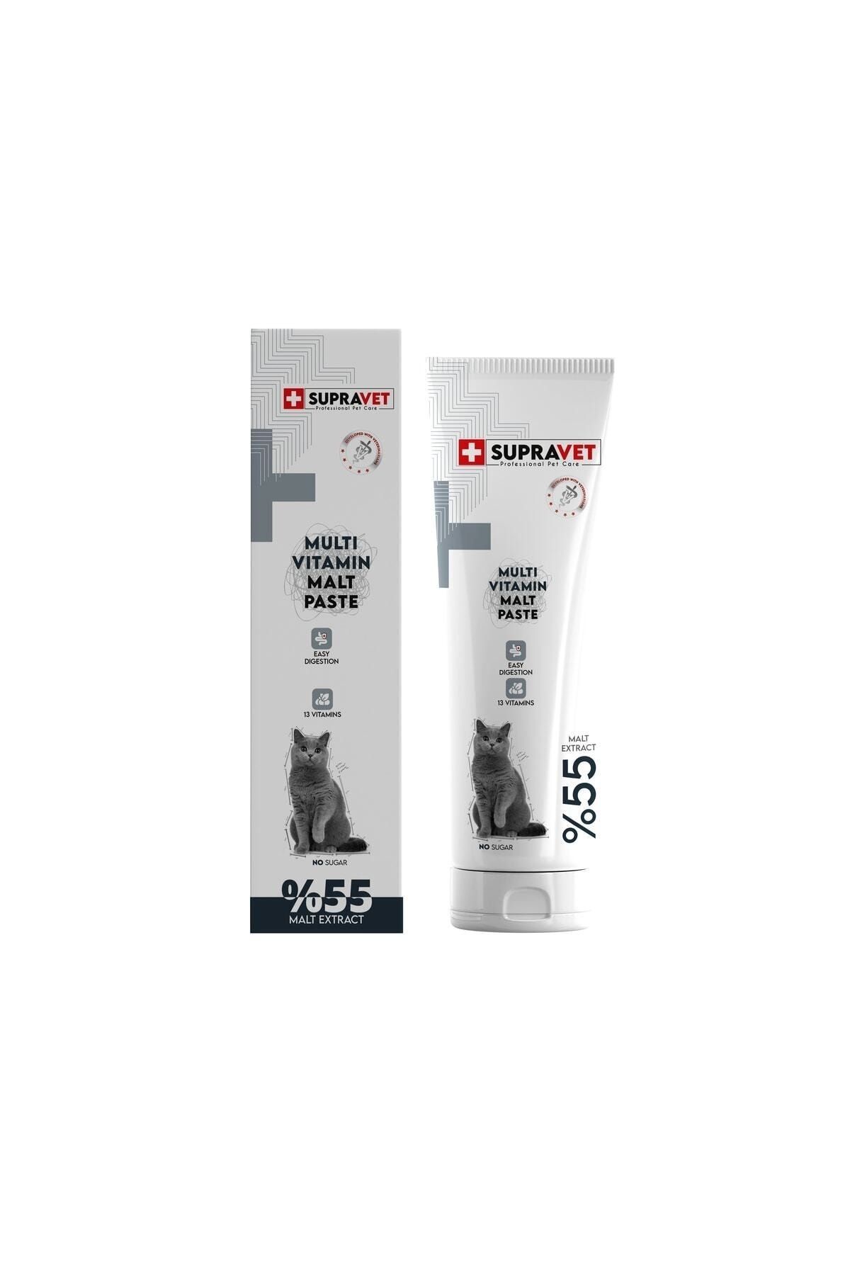 Supravet Kediler Için Taurinli Multi Vitamin Kedi Macunu 100 gr ( %55 Extra Malt )