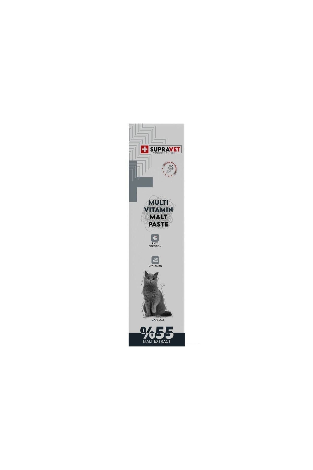 Supravet Kediler Için Taurinli Multi Vitamin Kedi Macunu 100 gr ( %55 Extra Malt )