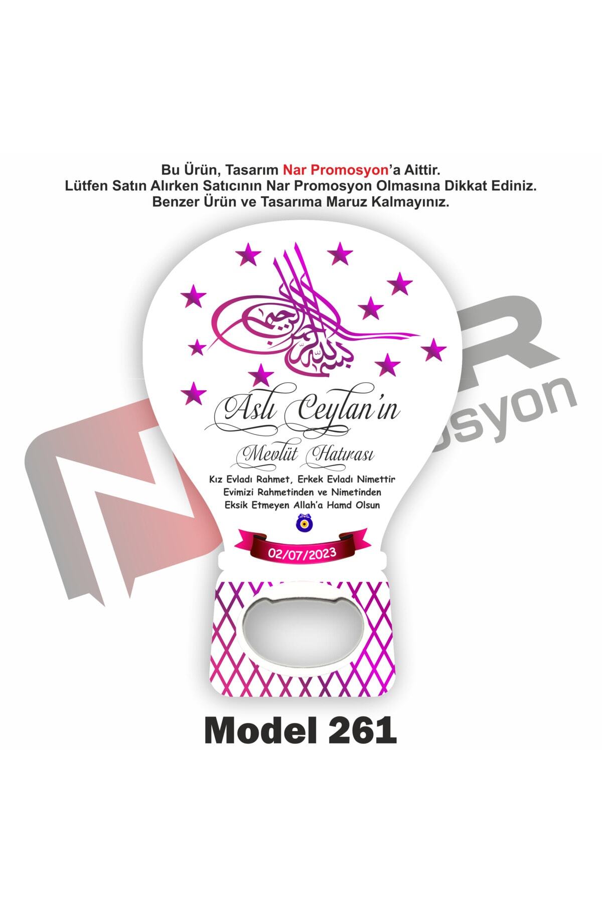 Opener Magnet Gift 20 Pieces - Circumcision, Engagement, Promise, Wedding Gift - Packaging Included